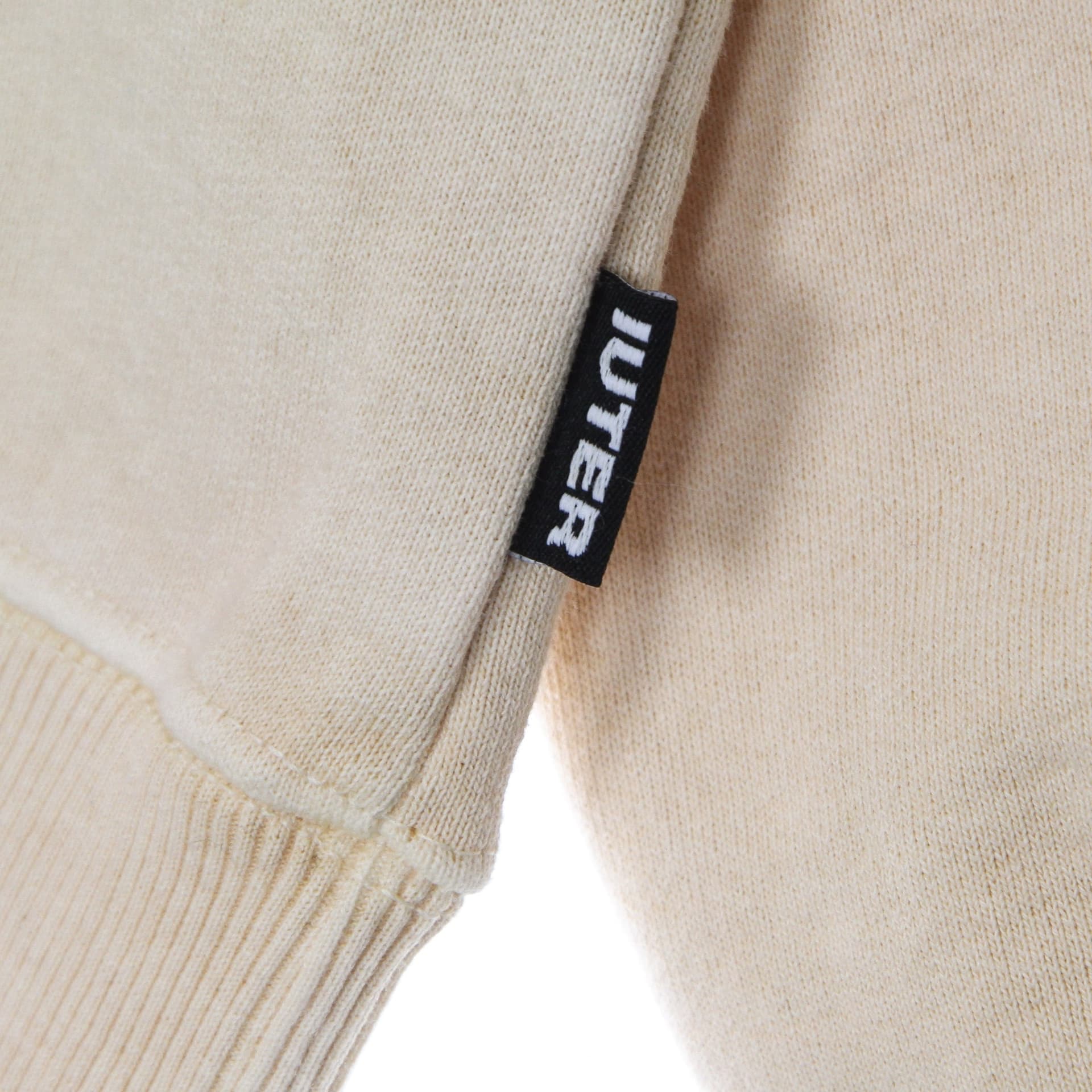 IUTER Felpa Cappuccio Uomo Monogram Hoodie Beige - 2