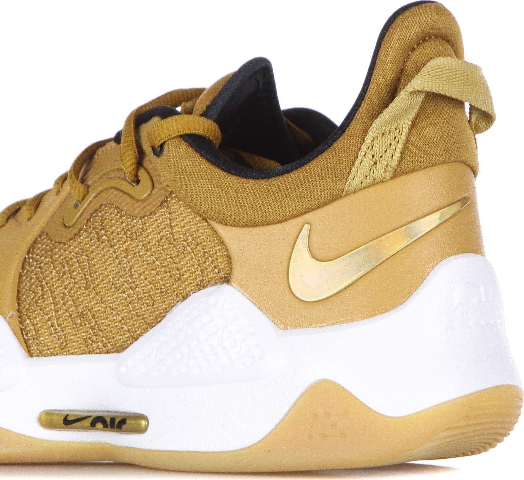 NIKE NBA Scarpa Bassa Uomo Pg 5 Wheat/metallic Gold/grain/black - 11