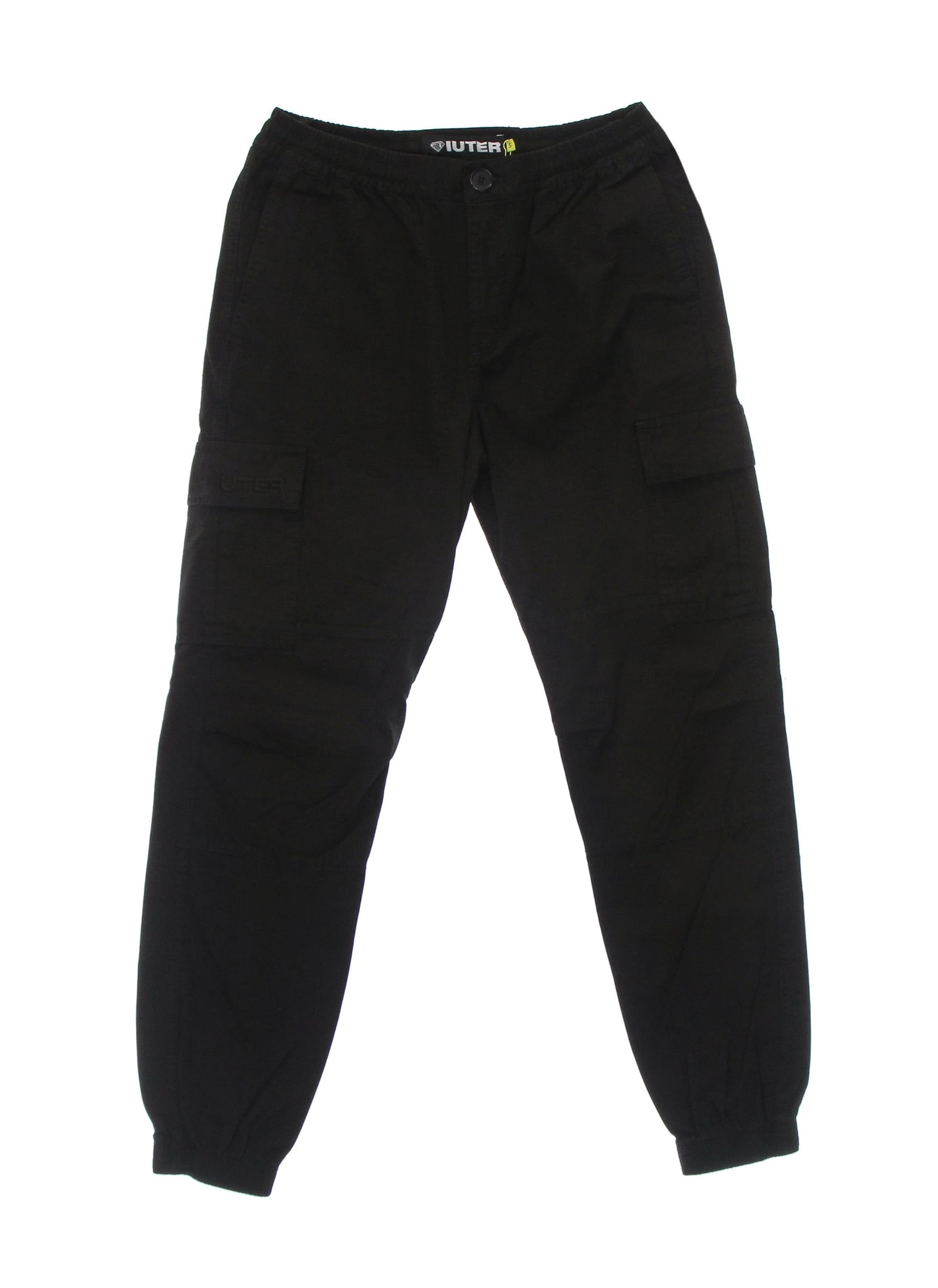 IUTER Pantalone Lungo Uomo Cargo Jogger Black - 5
