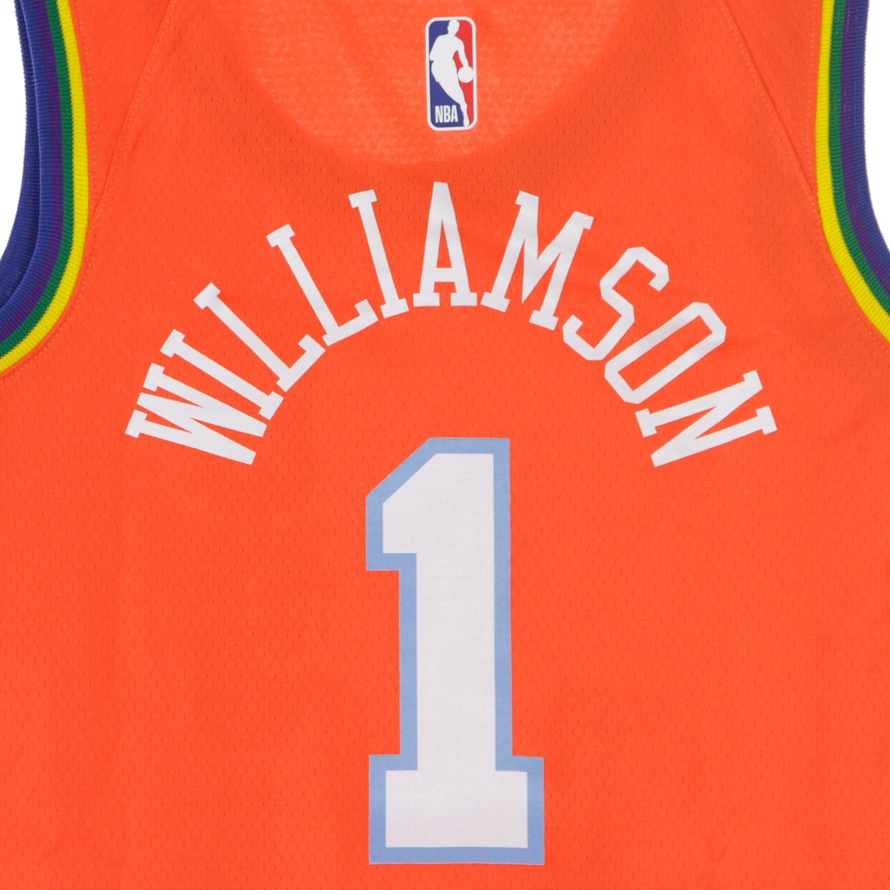 NIKE NBA Canotta Basket Uomo Nba Swingman Jersey No.1 Zion Williamson Usa 'rising Stars' Team Orange - 3