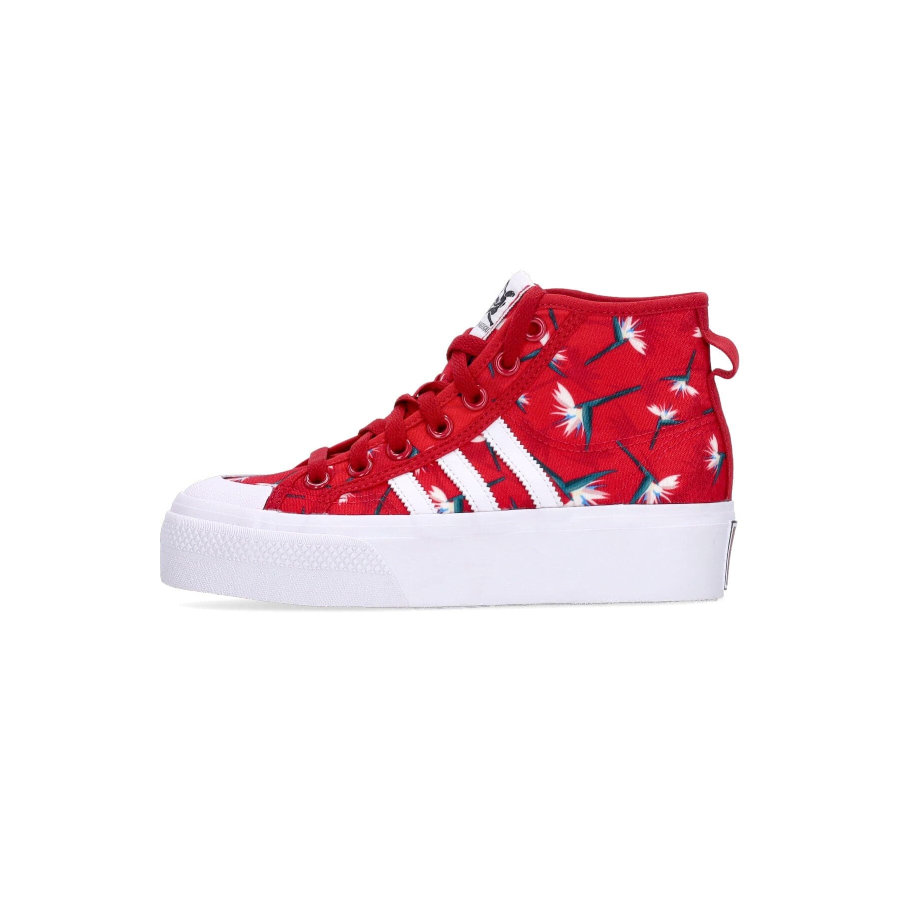 Adidas Scarpa Alta Donna Nizza Platform Mid Tm W X Thebe Magugu Power Red/cloud White/core Black - 9