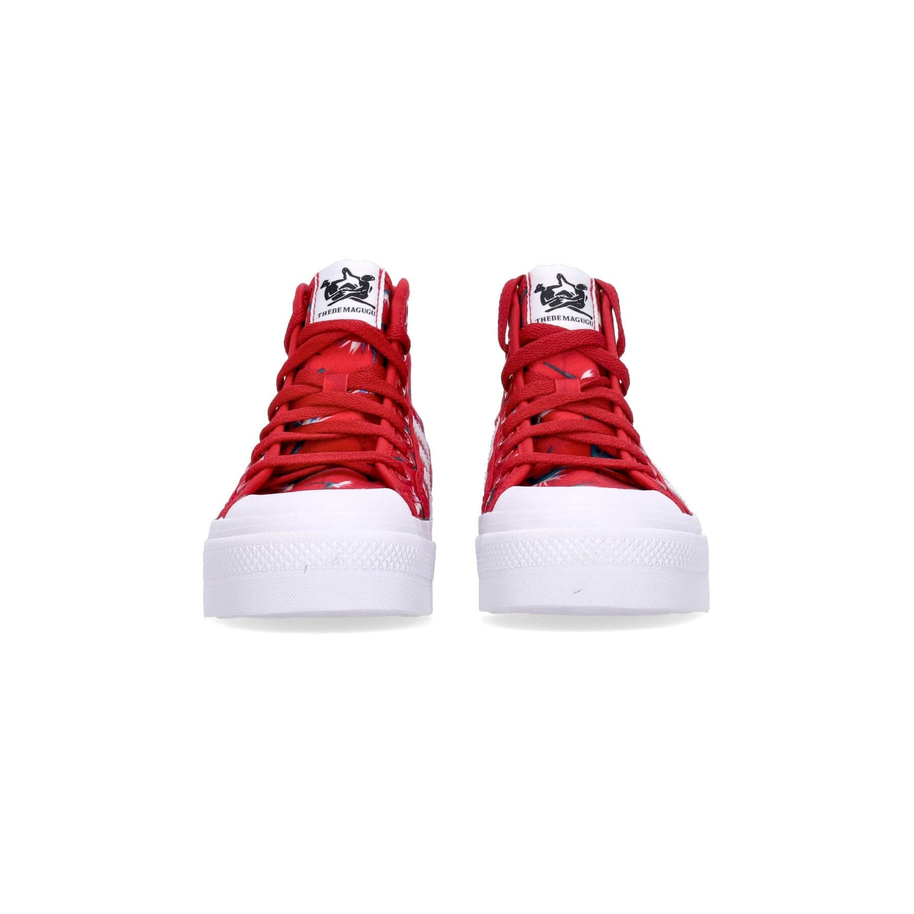 Adidas Scarpa Alta Donna Nizza Platform Mid Tm W X Thebe Magugu Power Red/cloud White/core Black - 4