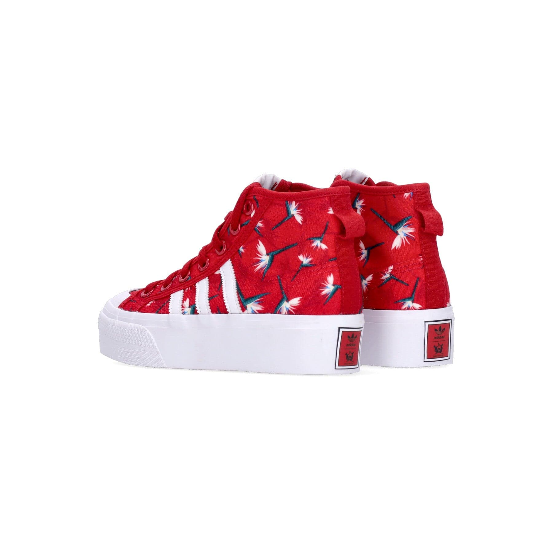 Adidas Scarpa Alta Donna Nizza Platform Mid Tm W X Thebe Magugu Power Red/cloud White/core Black - 5