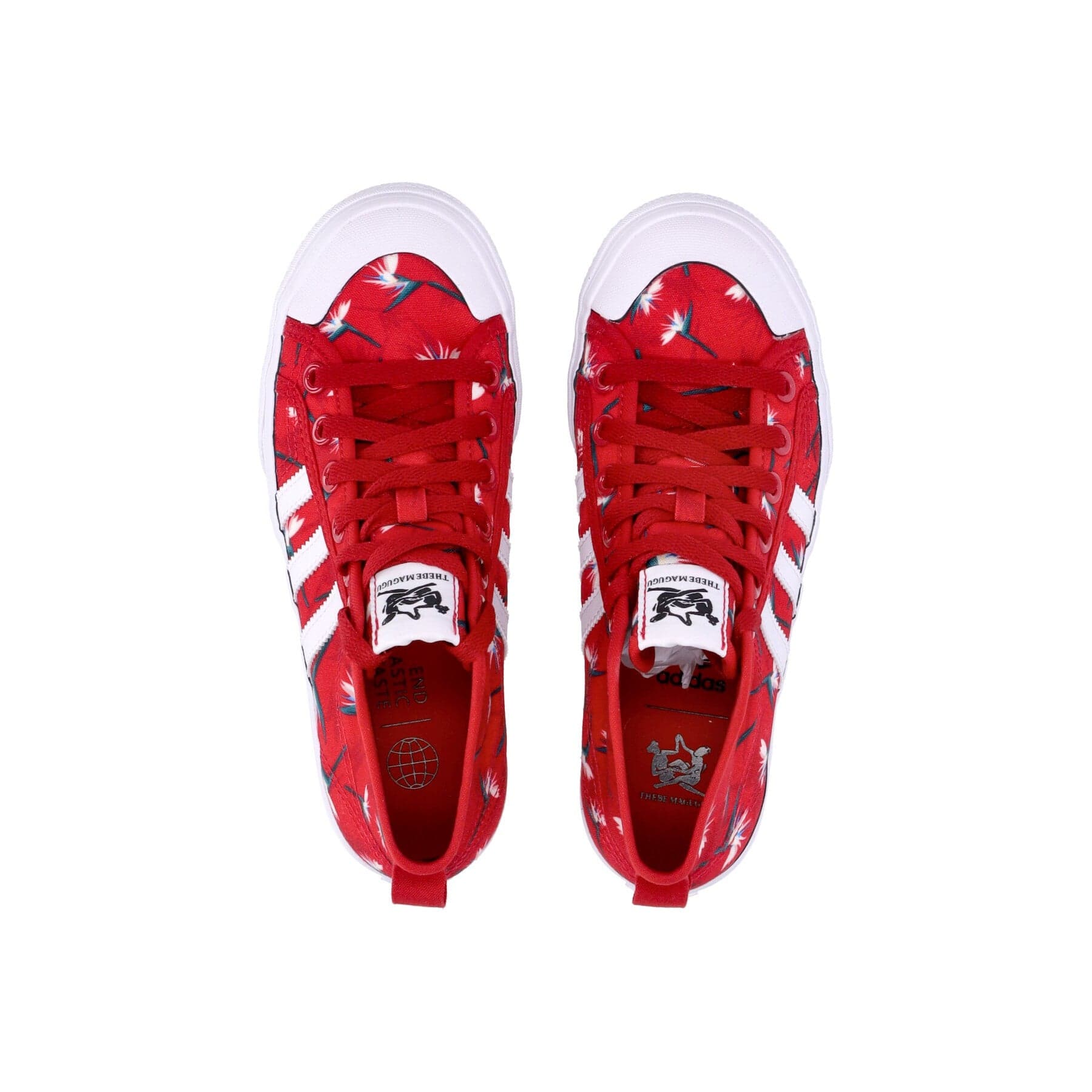 Adidas Scarpa Alta Donna Nizza Platform Mid Tm W X Thebe Magugu Power Red/cloud White/core Black - 8