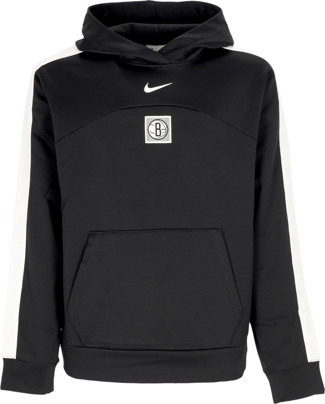 NIKE NBA Felpa Cappuccio Uomo Nba Courtside Starting Five Hoodie Bronet Black/white/white