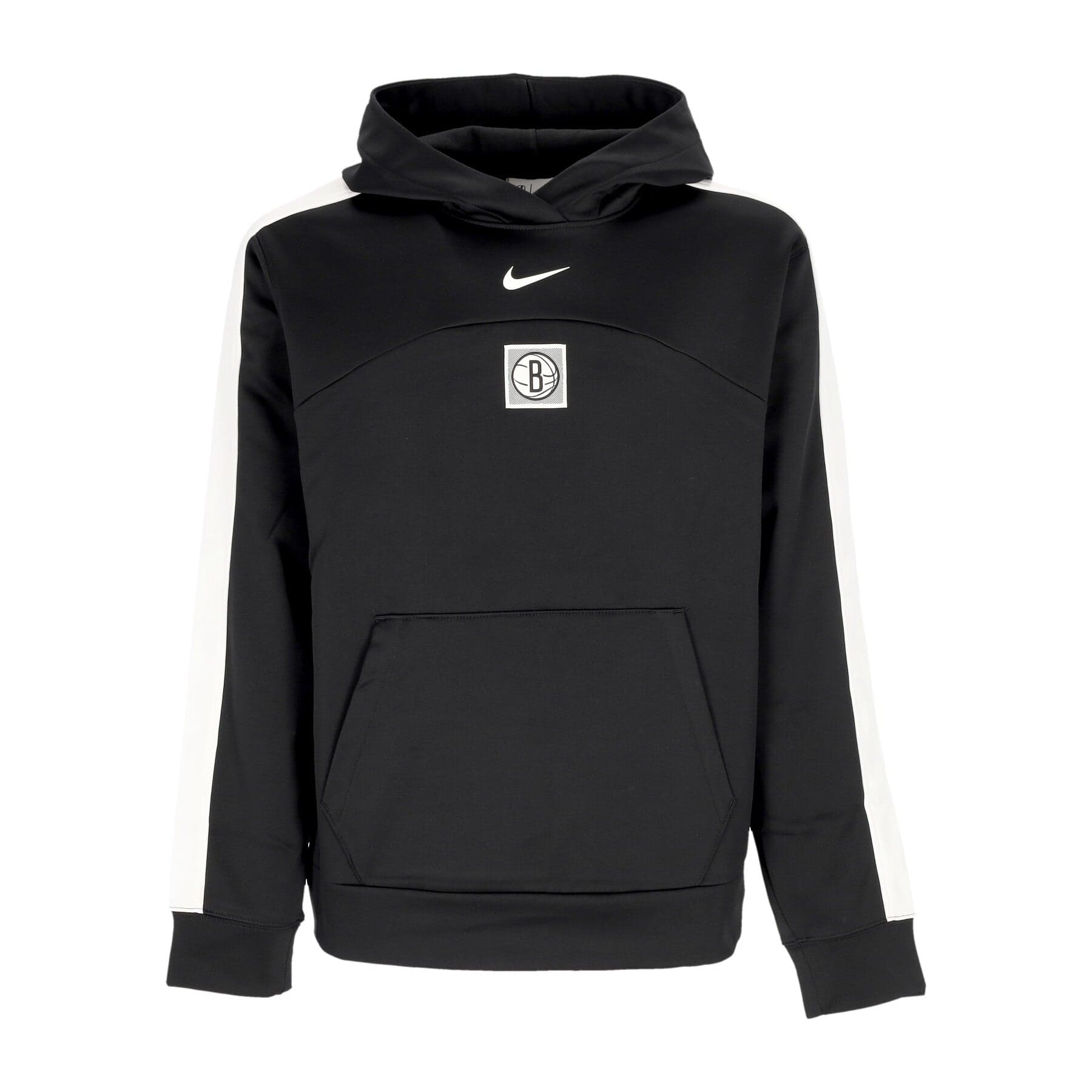 NIKE NBA Felpa Cappuccio Uomo Nba Courtside Starting Five Hoodie Bronet Black/white/white - 3
