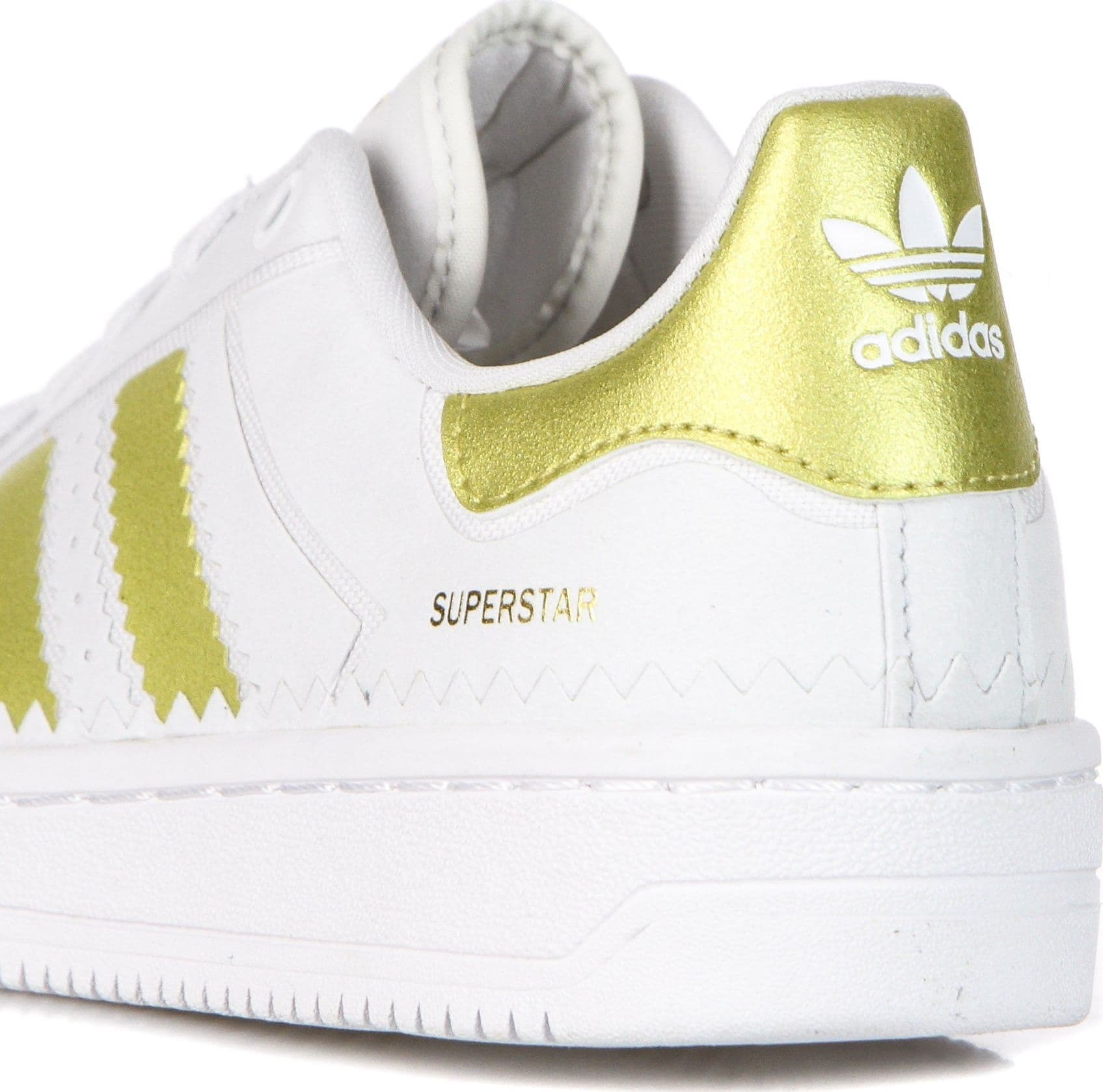 Adidas Scarpa Bassa Donna Superstar Ot Tech W Crystal White/gold Metallic/cloud White - 12
