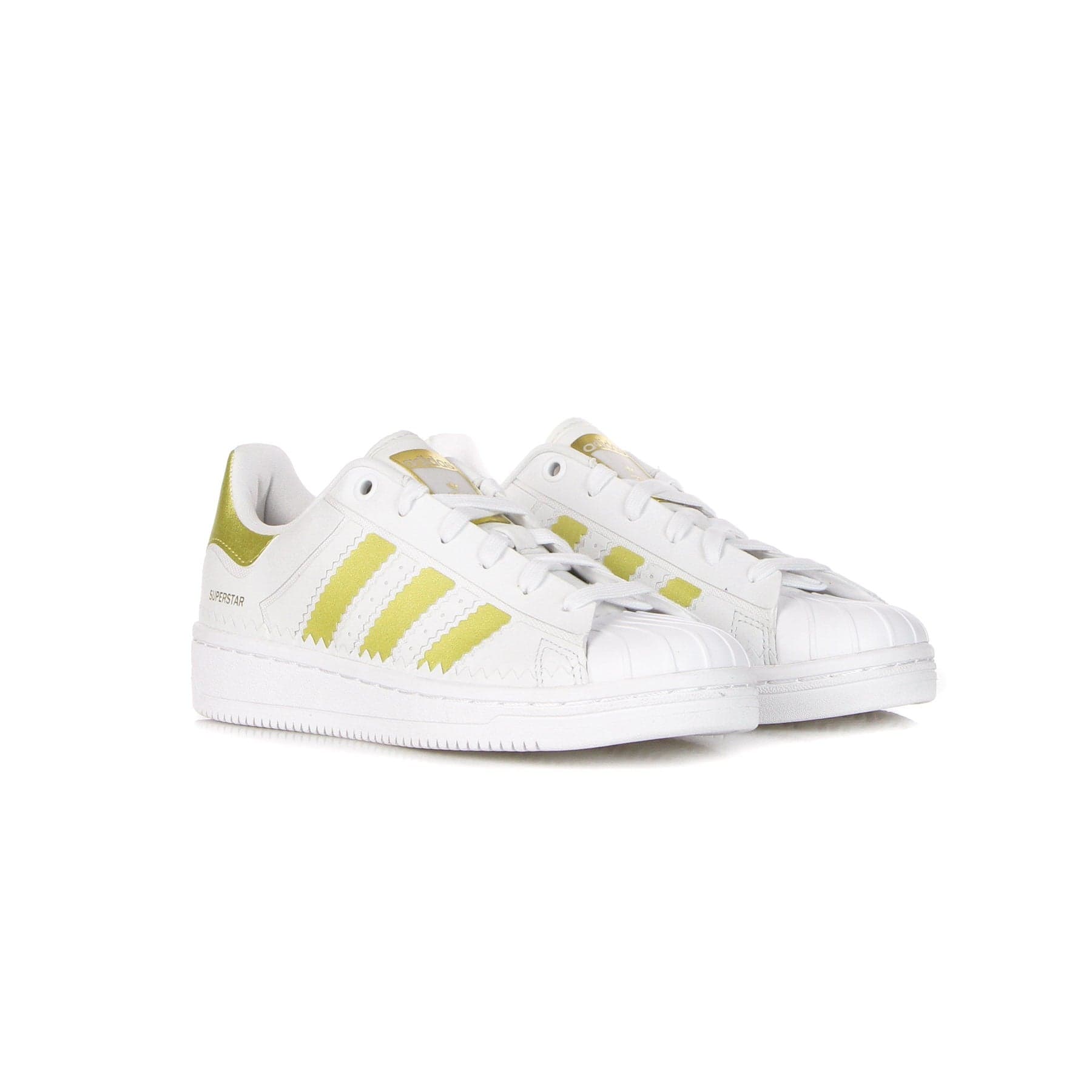Adidas Scarpa Bassa Donna Superstar Ot Tech W Crystal White/gold Metallic/cloud White - 5
