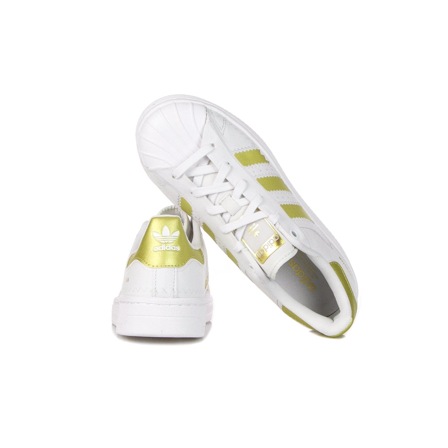 Adidas Scarpa Bassa Donna Superstar Ot Tech W Crystal White/gold Metallic/cloud White - 10