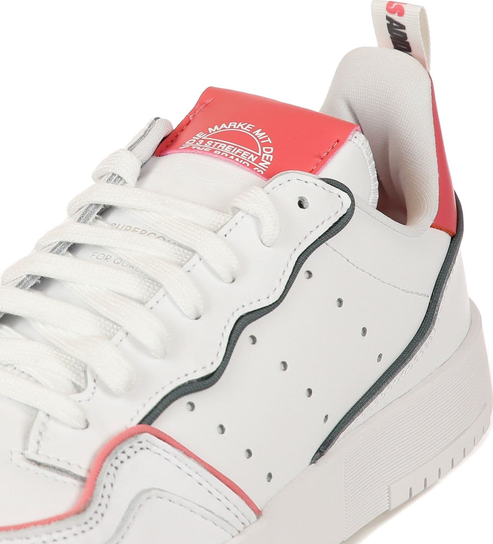 Adidas Scarpa Bassa Uomo Supercourt Cloud White/cloud White/hazy Rose - 12