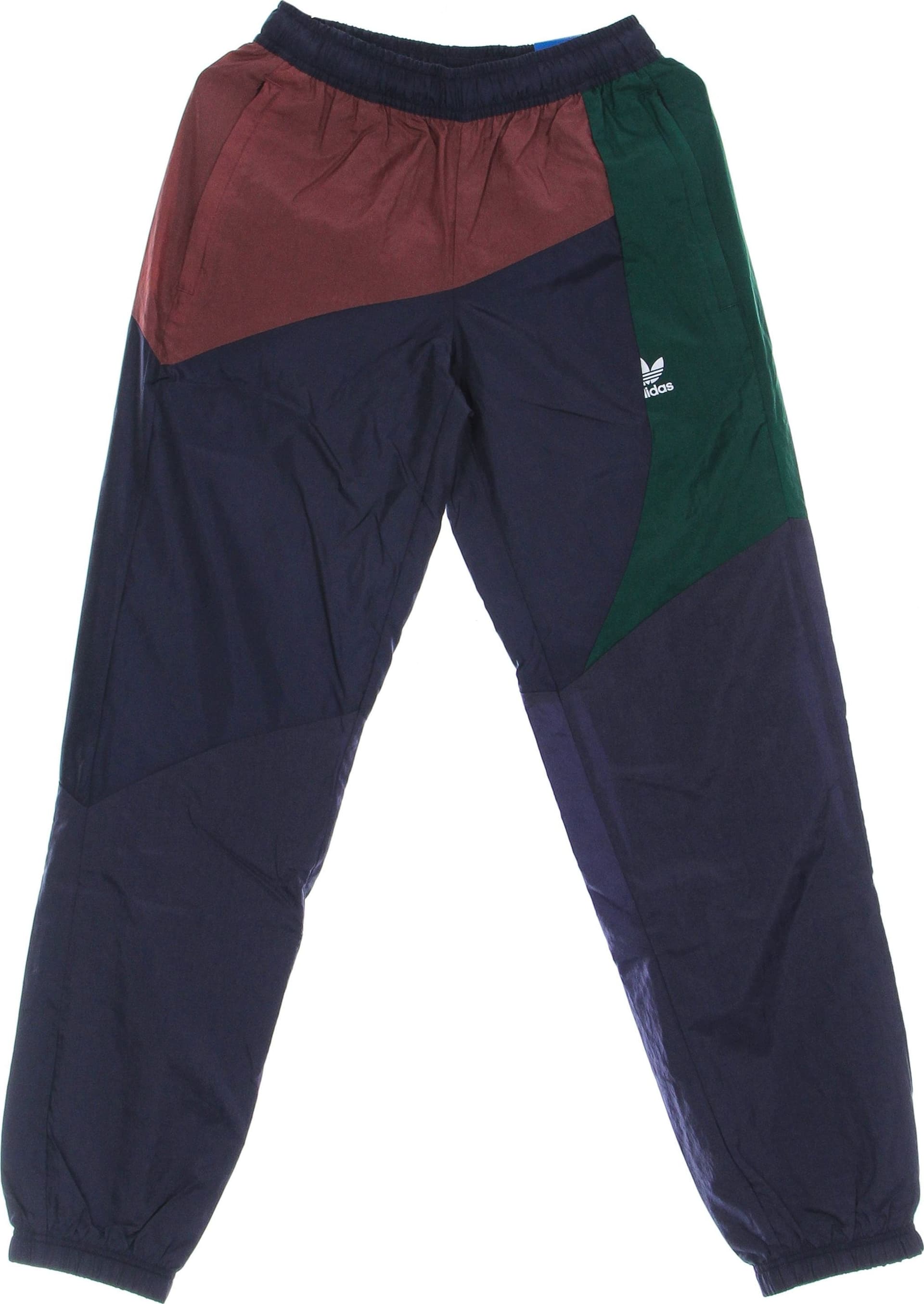 Adidas Pantalone Tuta Uomo Bld Colorblock Trackpant Shadow Navy/quiet Crimson/collegiate Green - 2