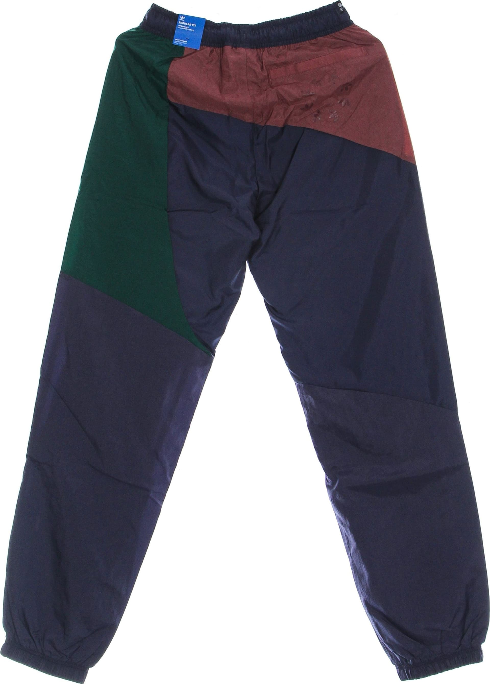 Adidas Pantalone Tuta Uomo Bld Colorblock Trackpant Shadow Navy/quiet Crimson/collegiate Green - 3