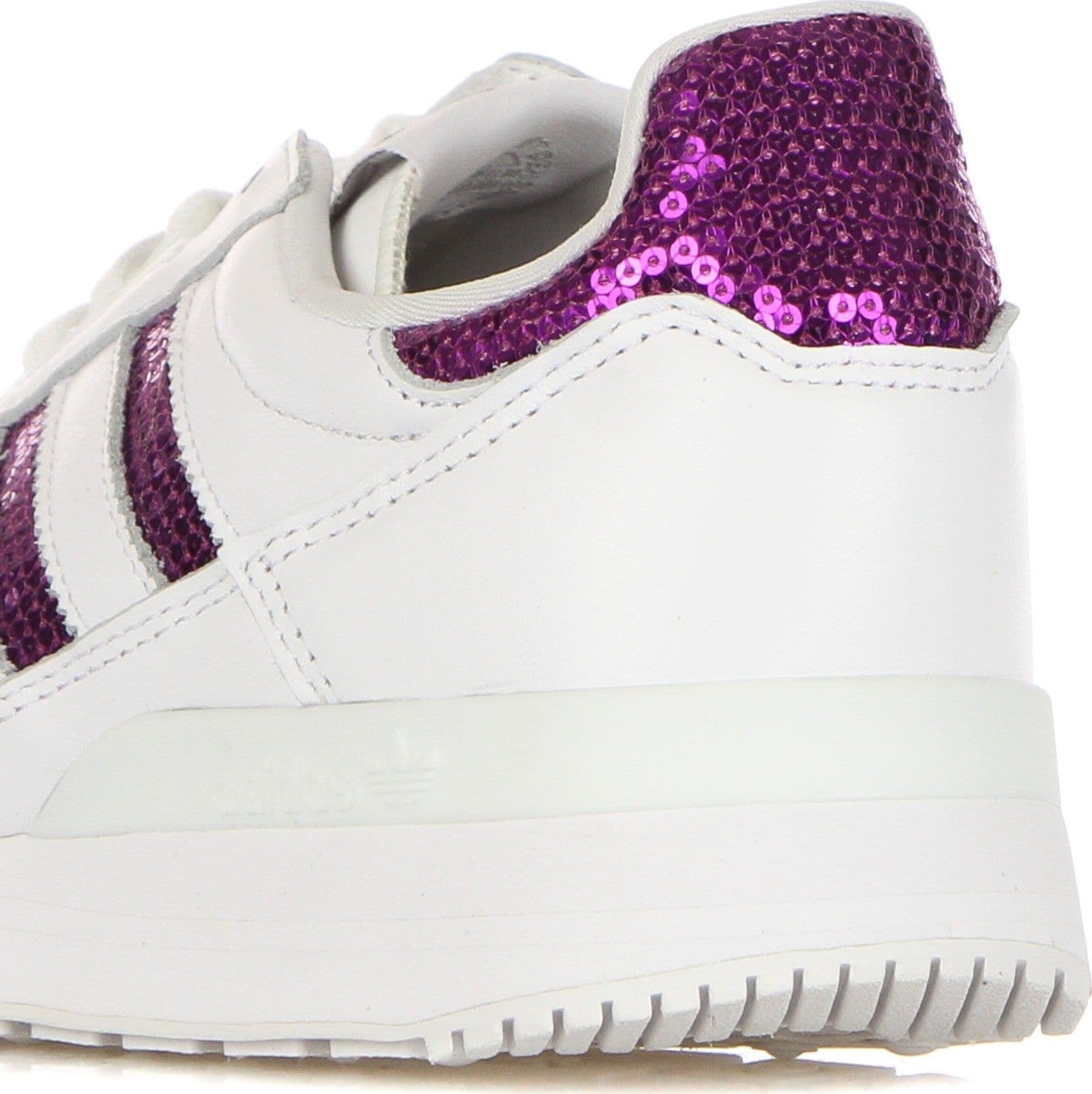 Adidas Scarpa Bassa Donna W Zx 500 Cloud White/shock Purple/cloud White - 11