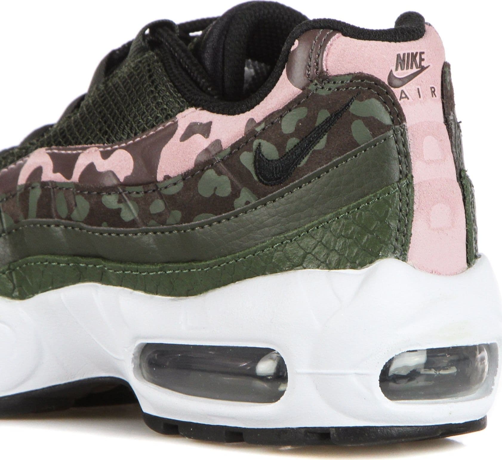 Nike Scarpa Bassa Donna W Air Max 95 Brown Basalt/black/sequoia/pink Glaze - 11