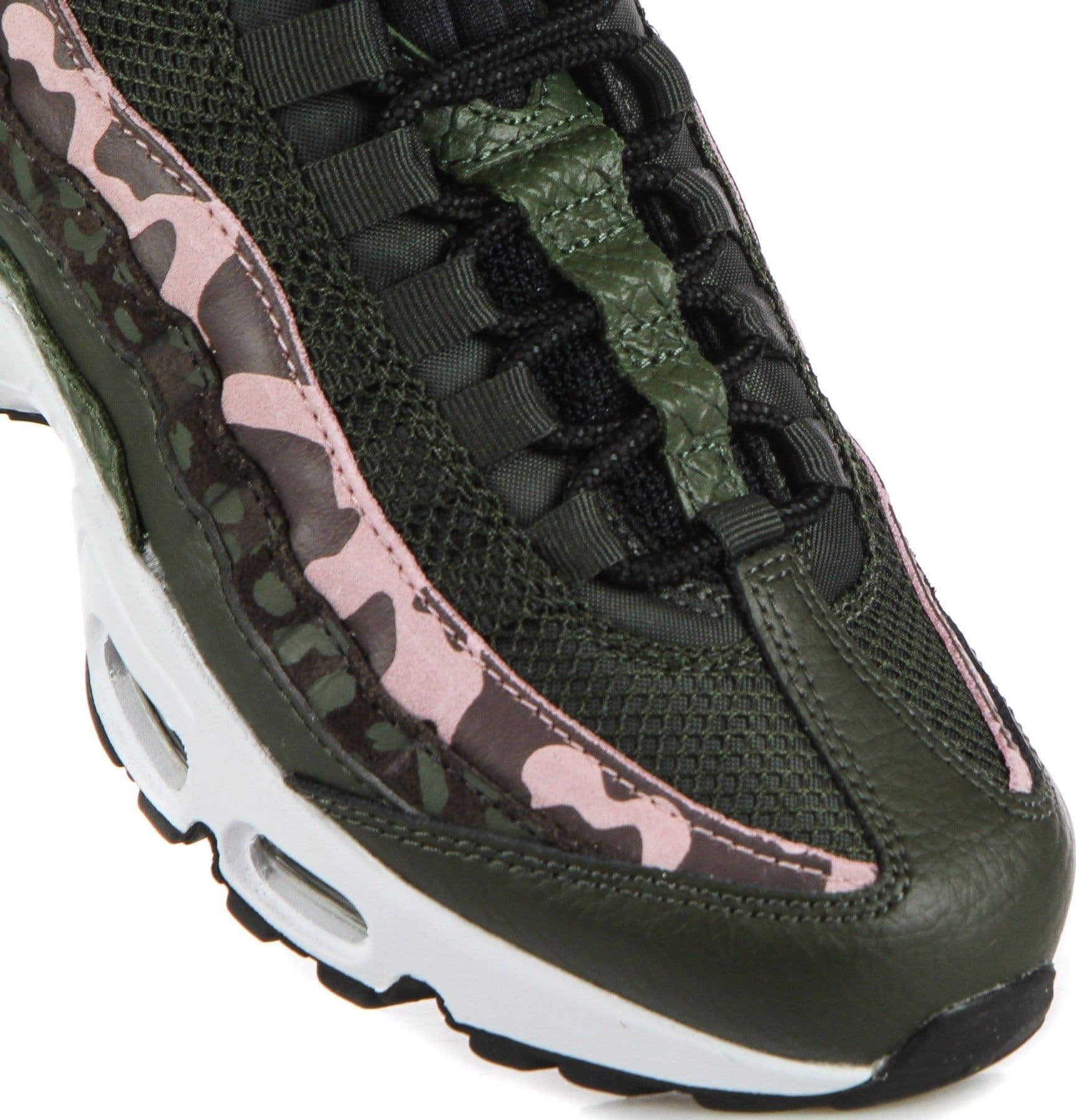 Nike Scarpa Bassa Donna W Air Max 95 Brown Basalt/black/sequoia/pink Glaze - 12