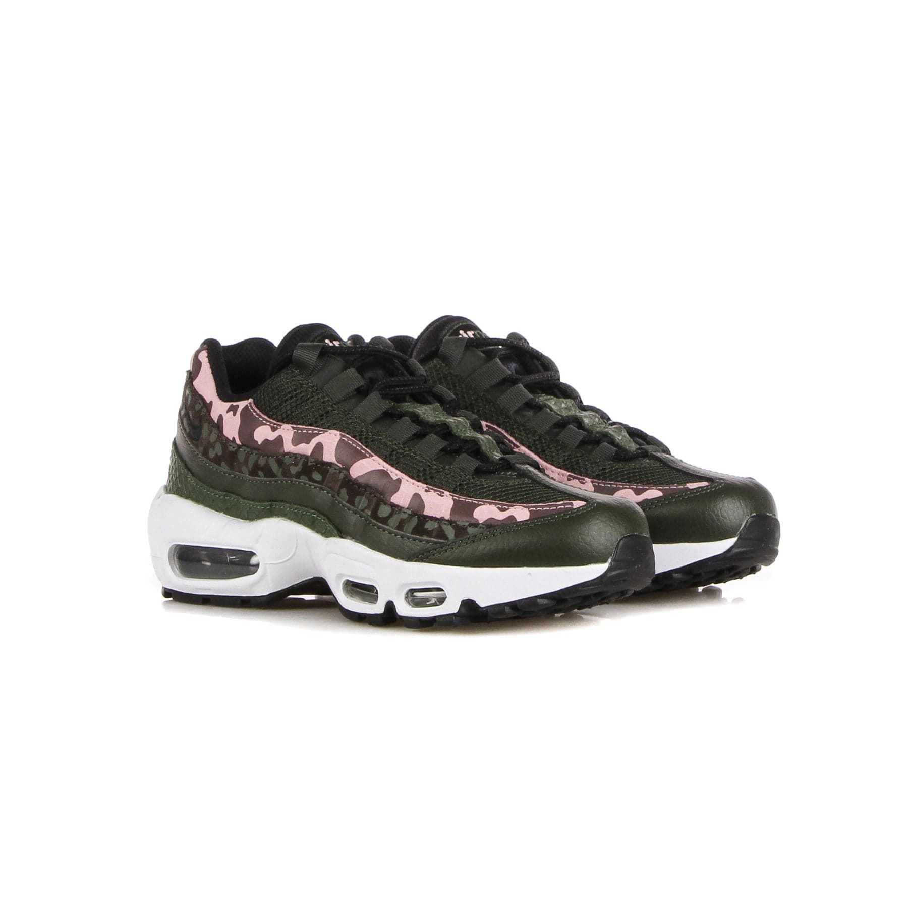 Nike Scarpa Bassa Donna W Air Max 95 Brown Basalt/black/sequoia/pink Glaze - 5