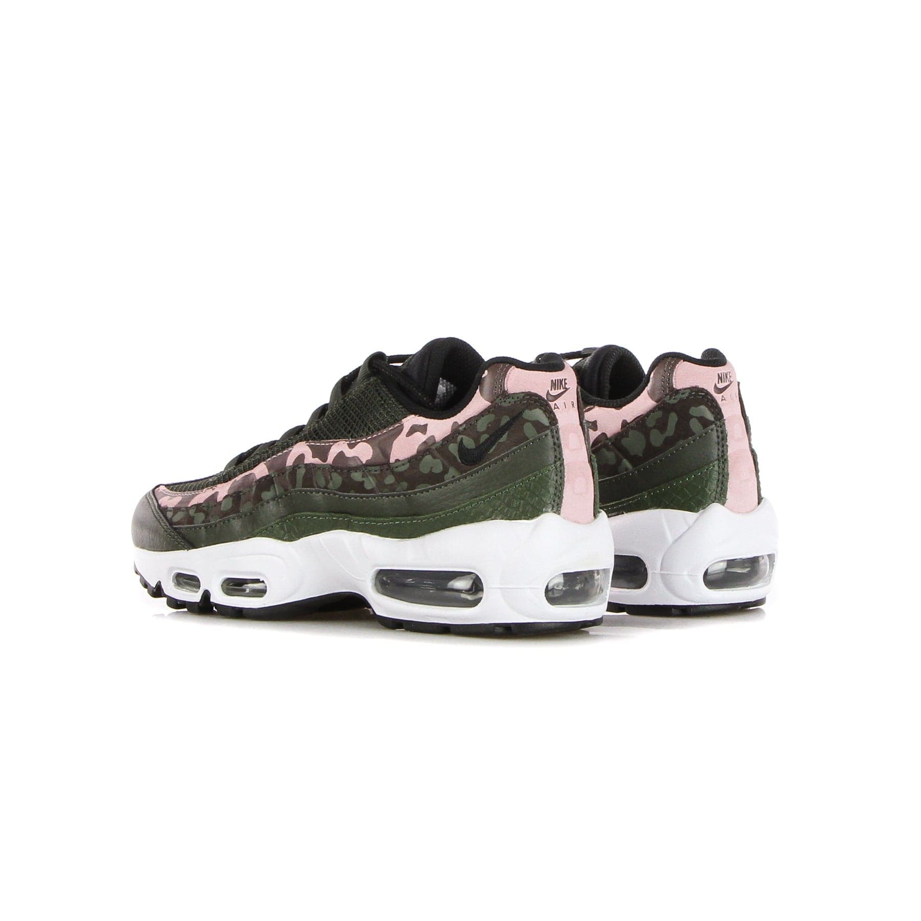 Nike Scarpa Bassa Donna W Air Max 95 Brown Basalt/black/sequoia/pink Glaze - 8