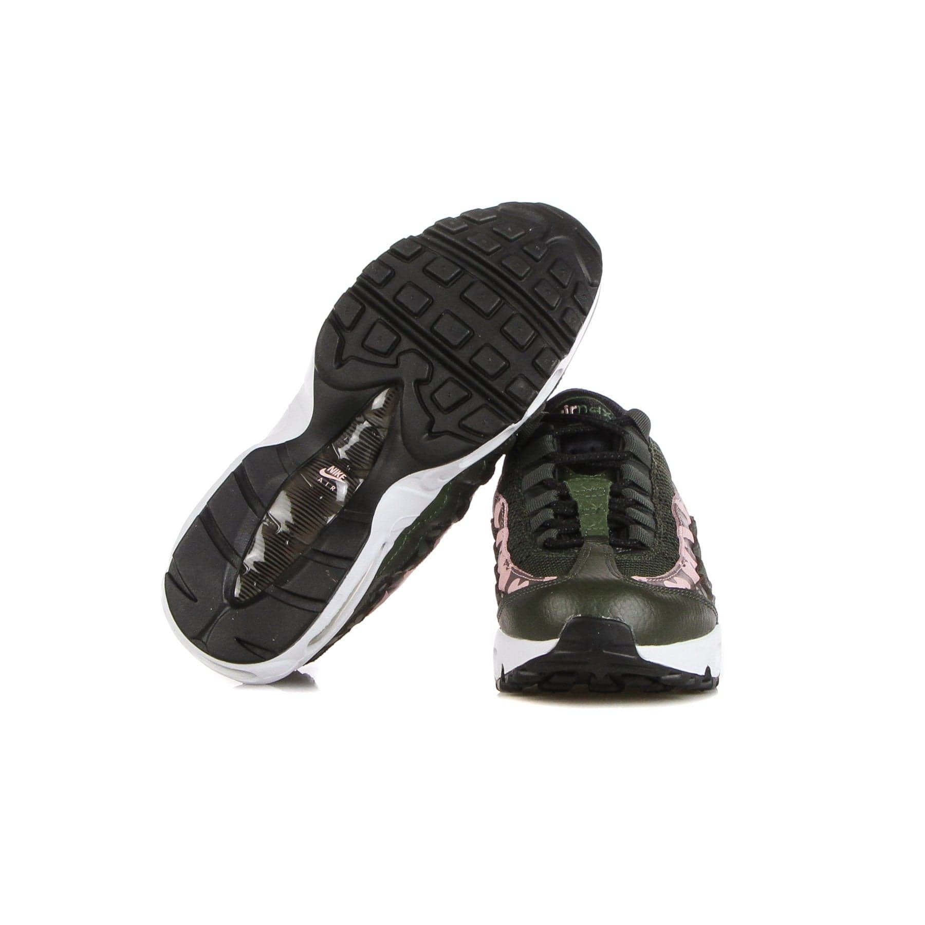 Nike Scarpa Bassa Donna W Air Max 95 Brown Basalt/black/sequoia/pink Glaze - 9