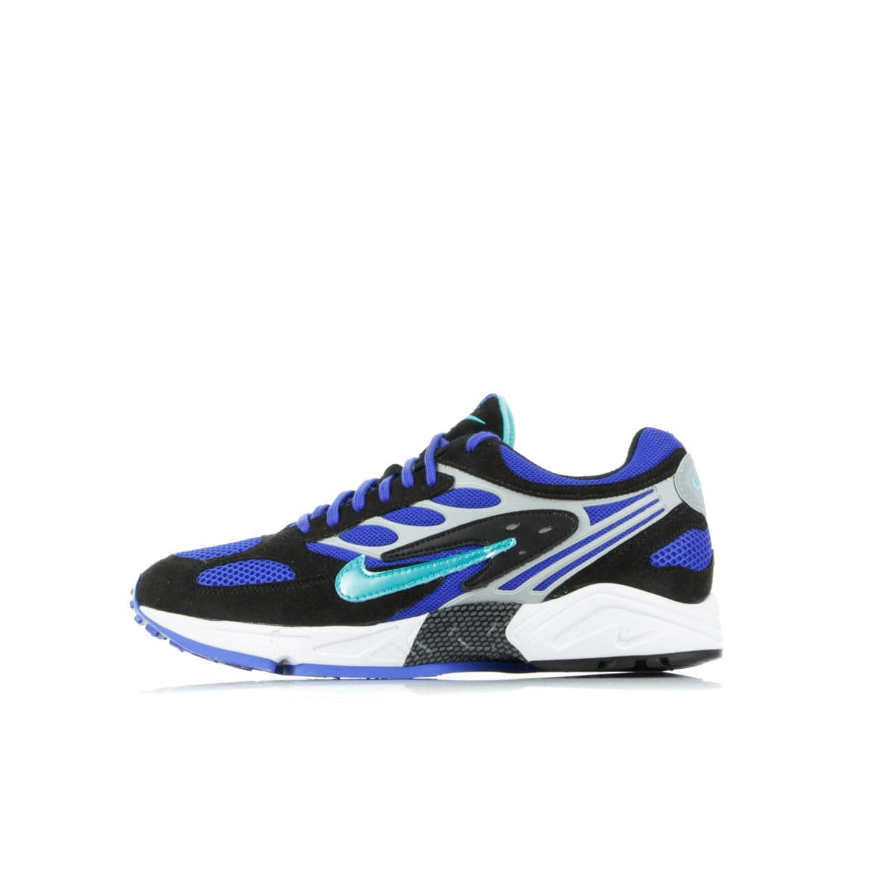Nike Scarpa Bassa Uomo Air Ghost Racer Black/hyper Jade/racer Blue/wolf Grey - 12