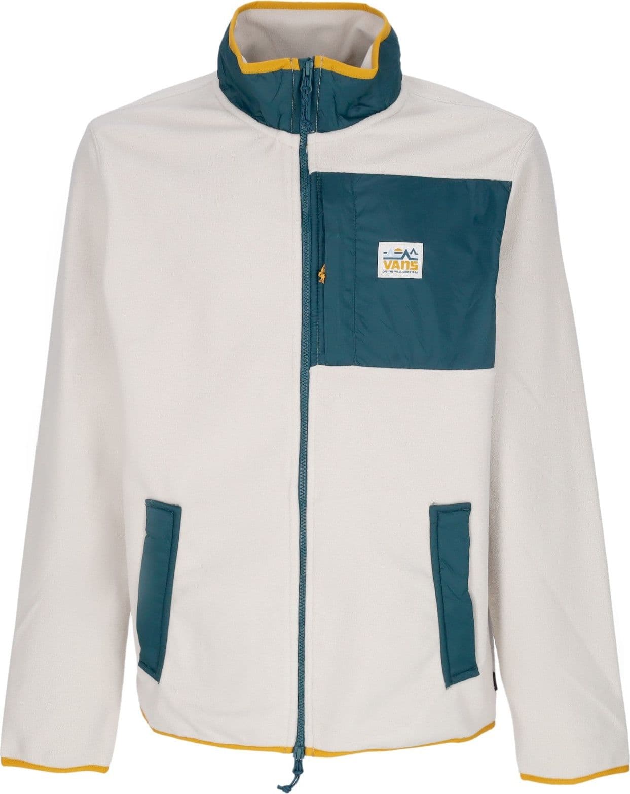 VANS Giubbotto Pile Uomo Mt Full Zip Oatmeal/deep Teal