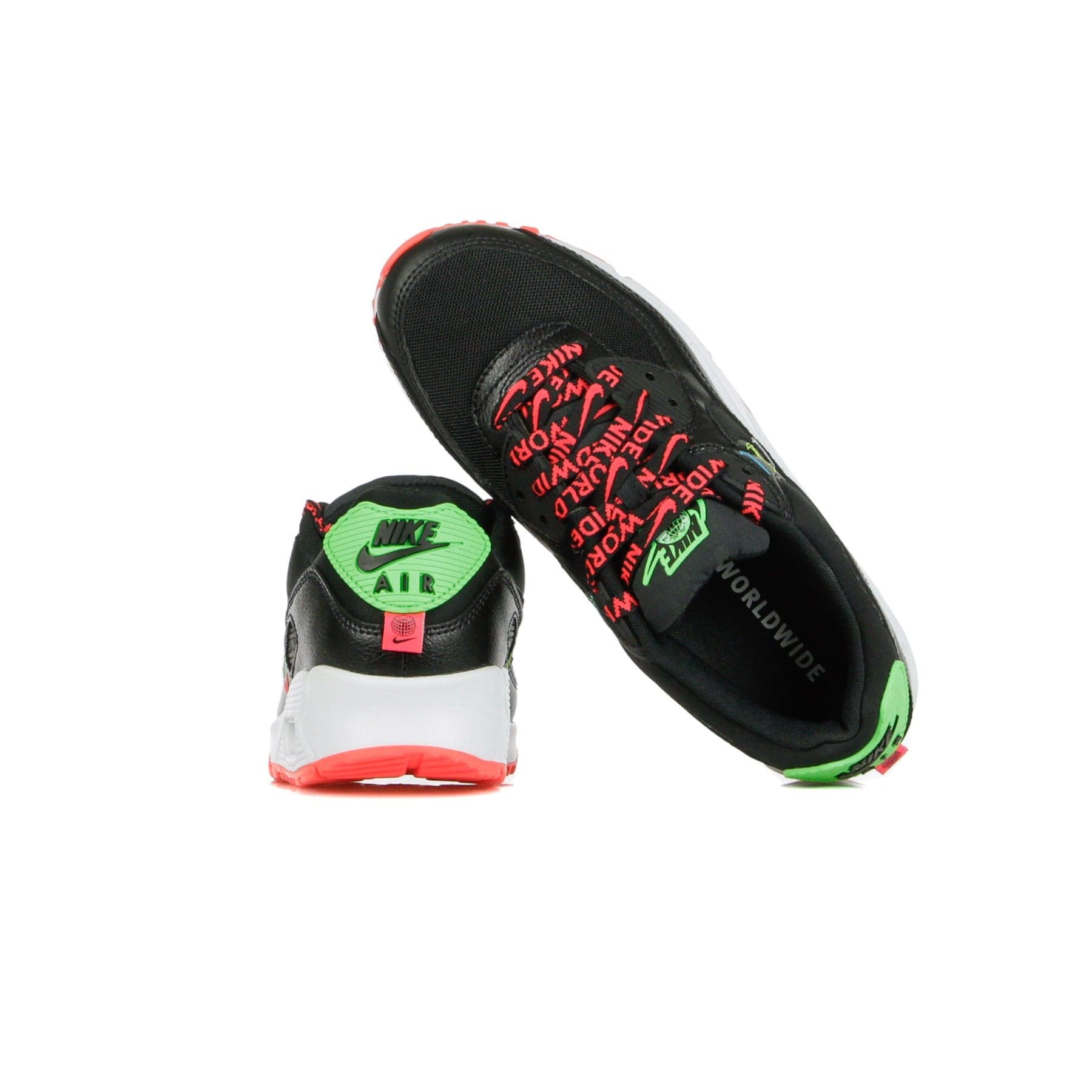 Nike Scarpa Bassa Donna W Air Max 90 Se Black/black/flash Crimson/green Strike - 2