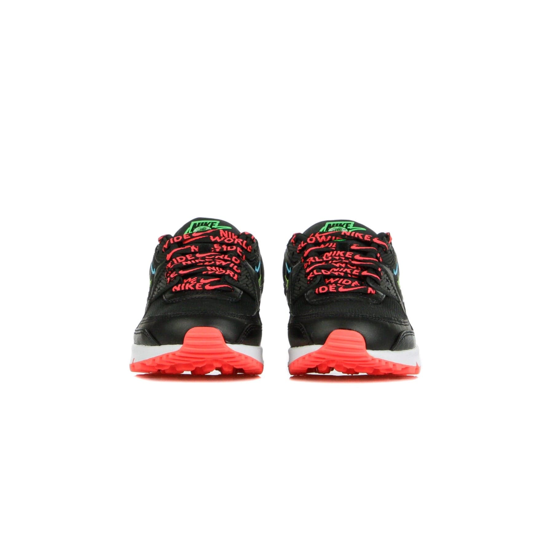 Nike Scarpa Bassa Donna W Air Max 90 Se Black/black/flash Crimson/green Strike - 7