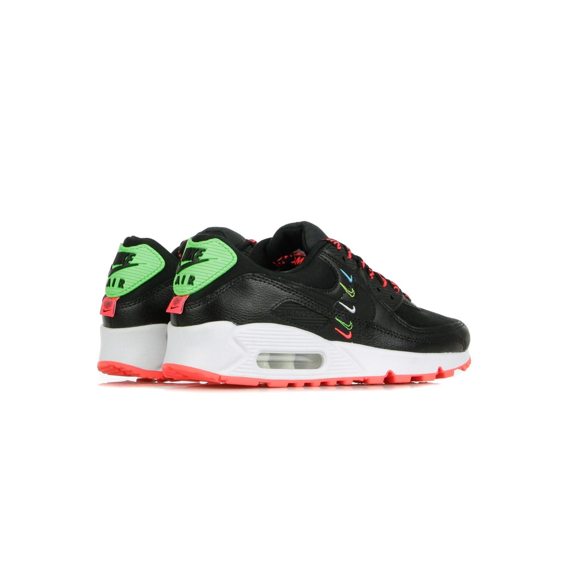 Nike Scarpa Bassa Donna W Air Max 90 Se Black/black/flash Crimson/green Strike - 9