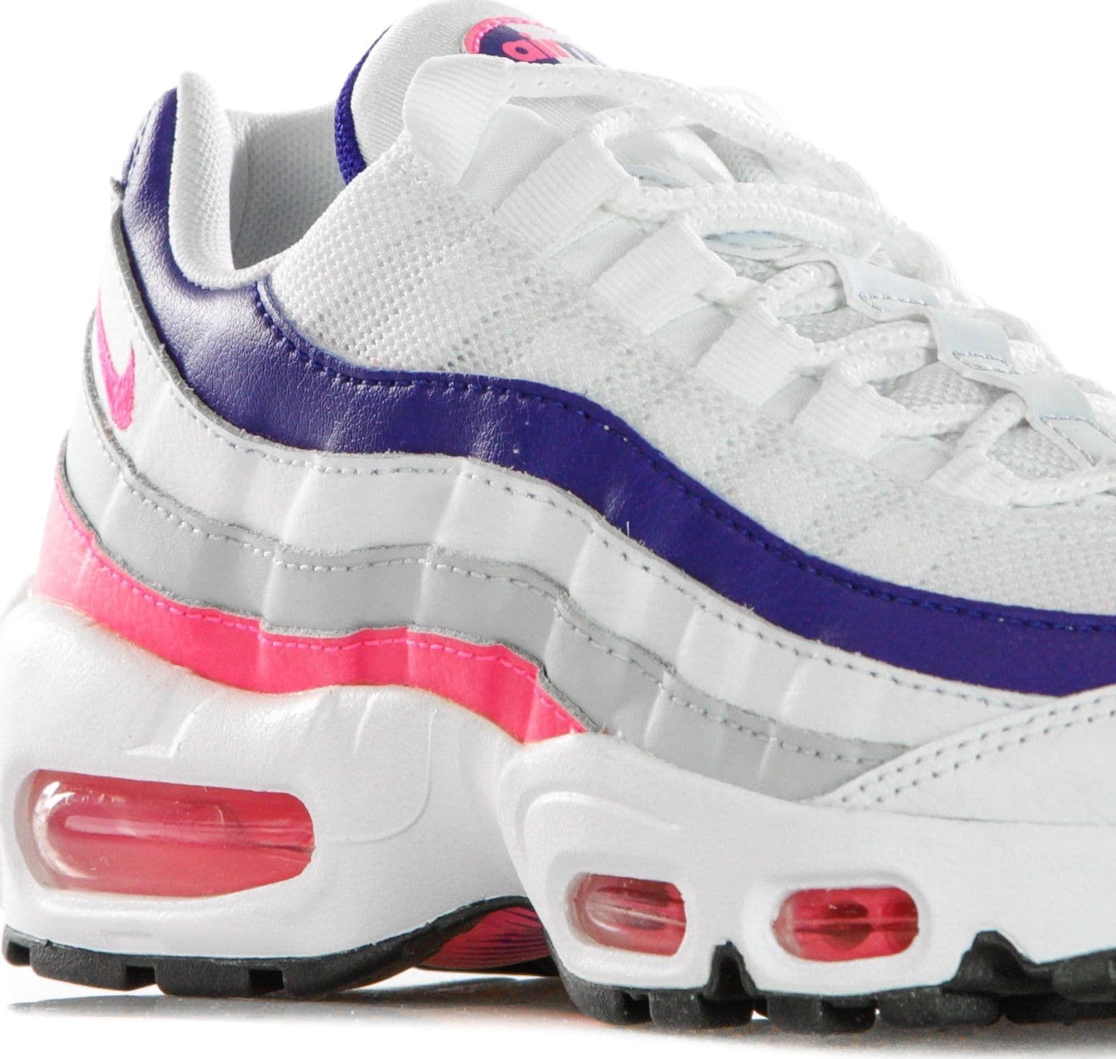 Nike Scarpa Bassa Donna W Air Max 95 White/hyper Pink/concord/pure Platinum - 12