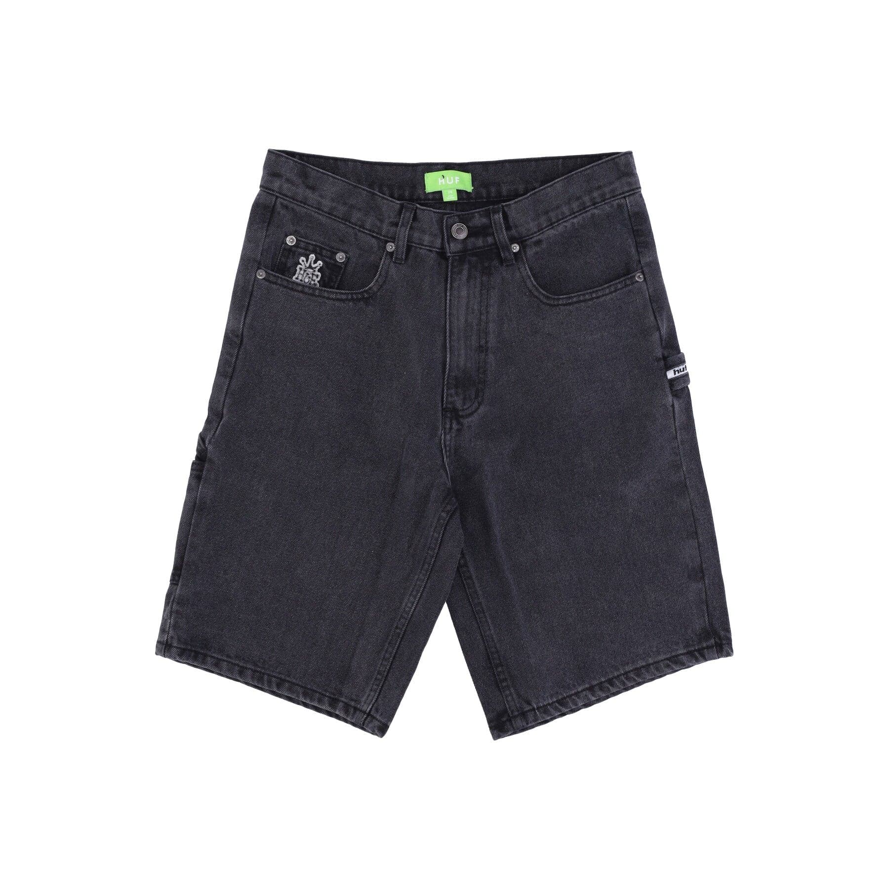 HUF Jeans Uomo Huf Workman Short Black Denim - 3