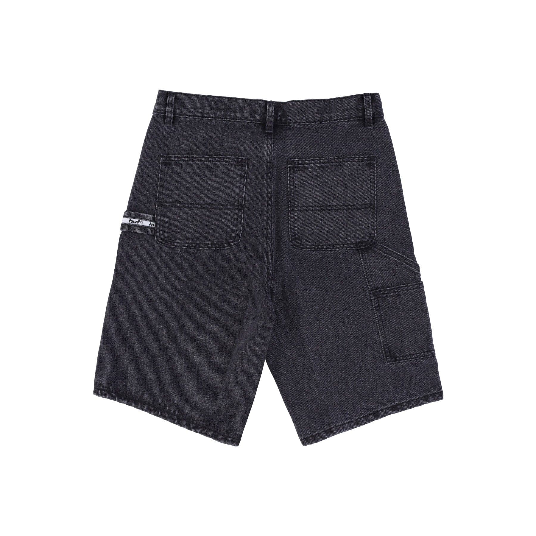 HUF Jeans Uomo Huf Workman Short Black Denim - 2