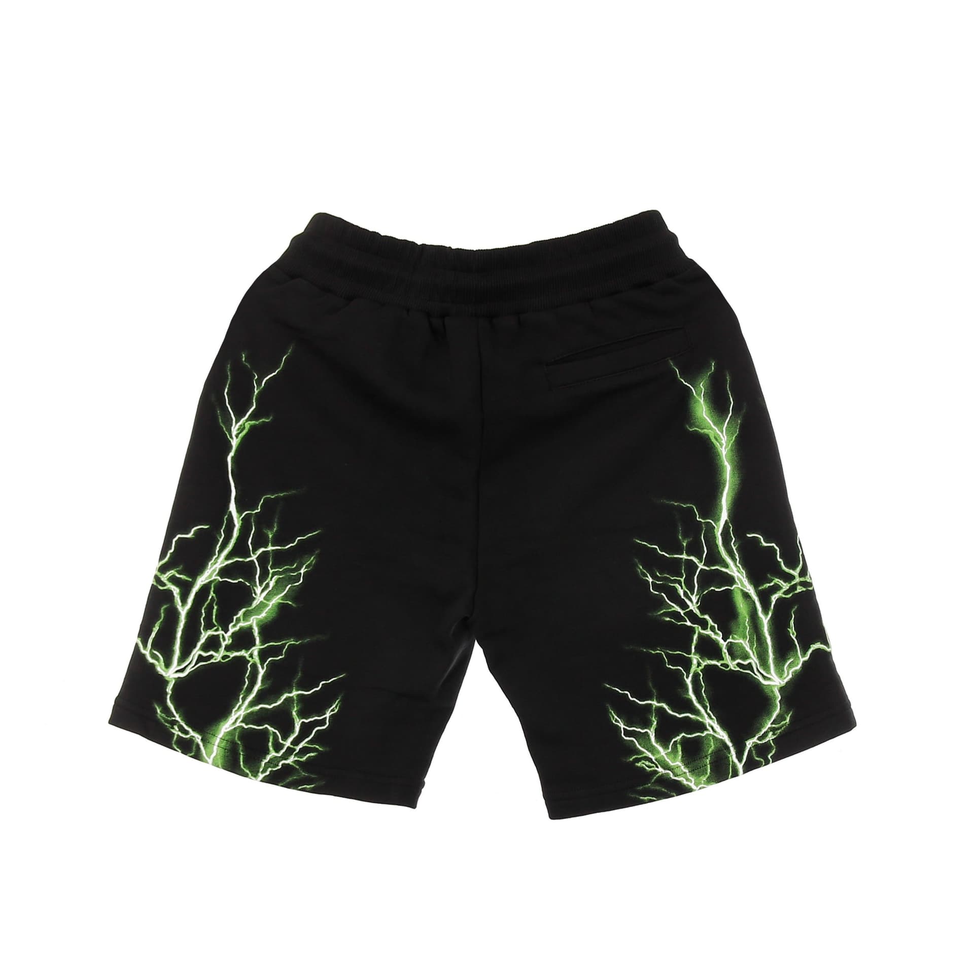 PHOBIA Pantalone Corto Tuta Uomo Green Lightning Shorts Black/green - 2