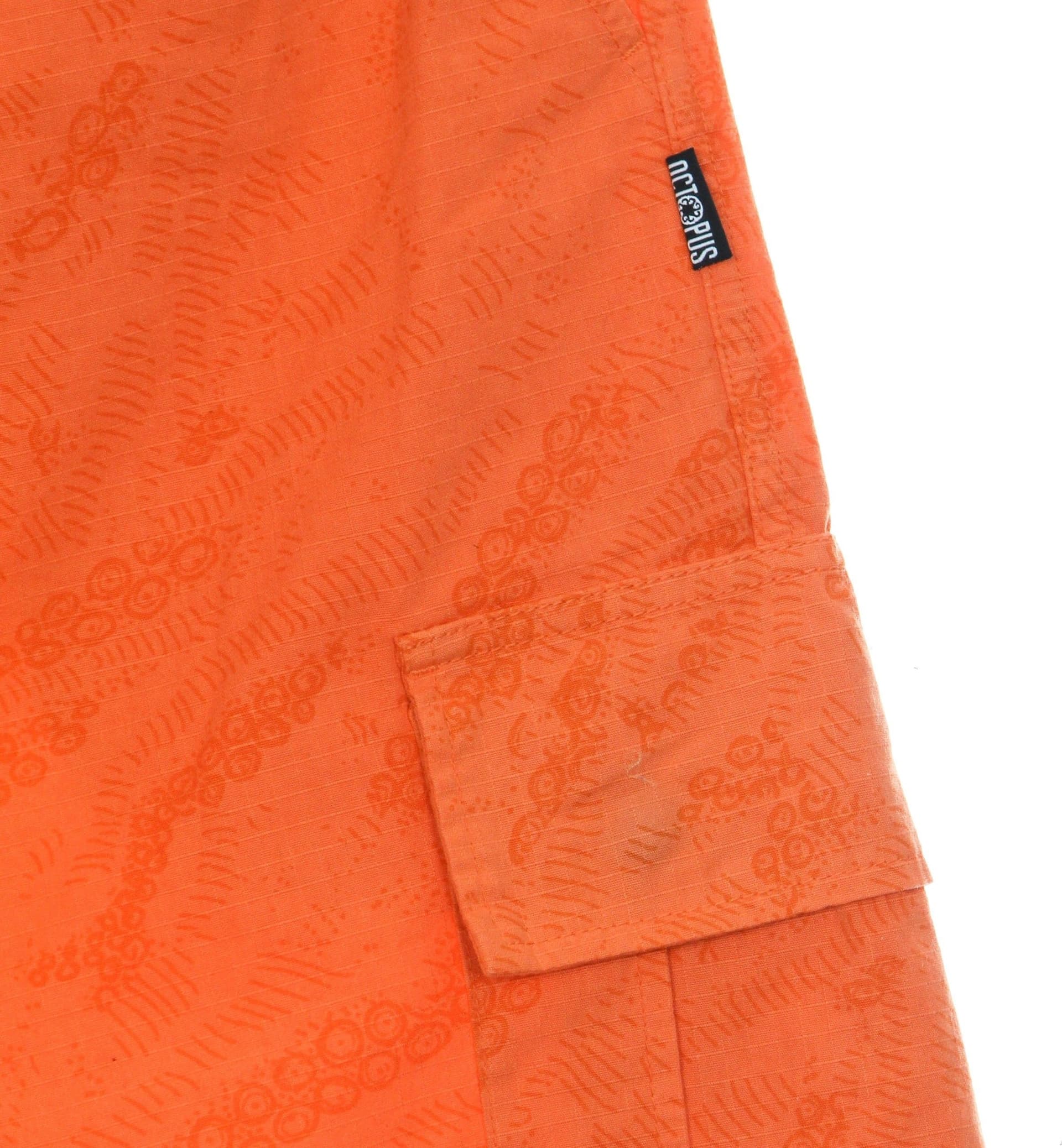 OCTOPUS Pantalone Lungo Uomo Deco Cargo Jogger Orange - 5