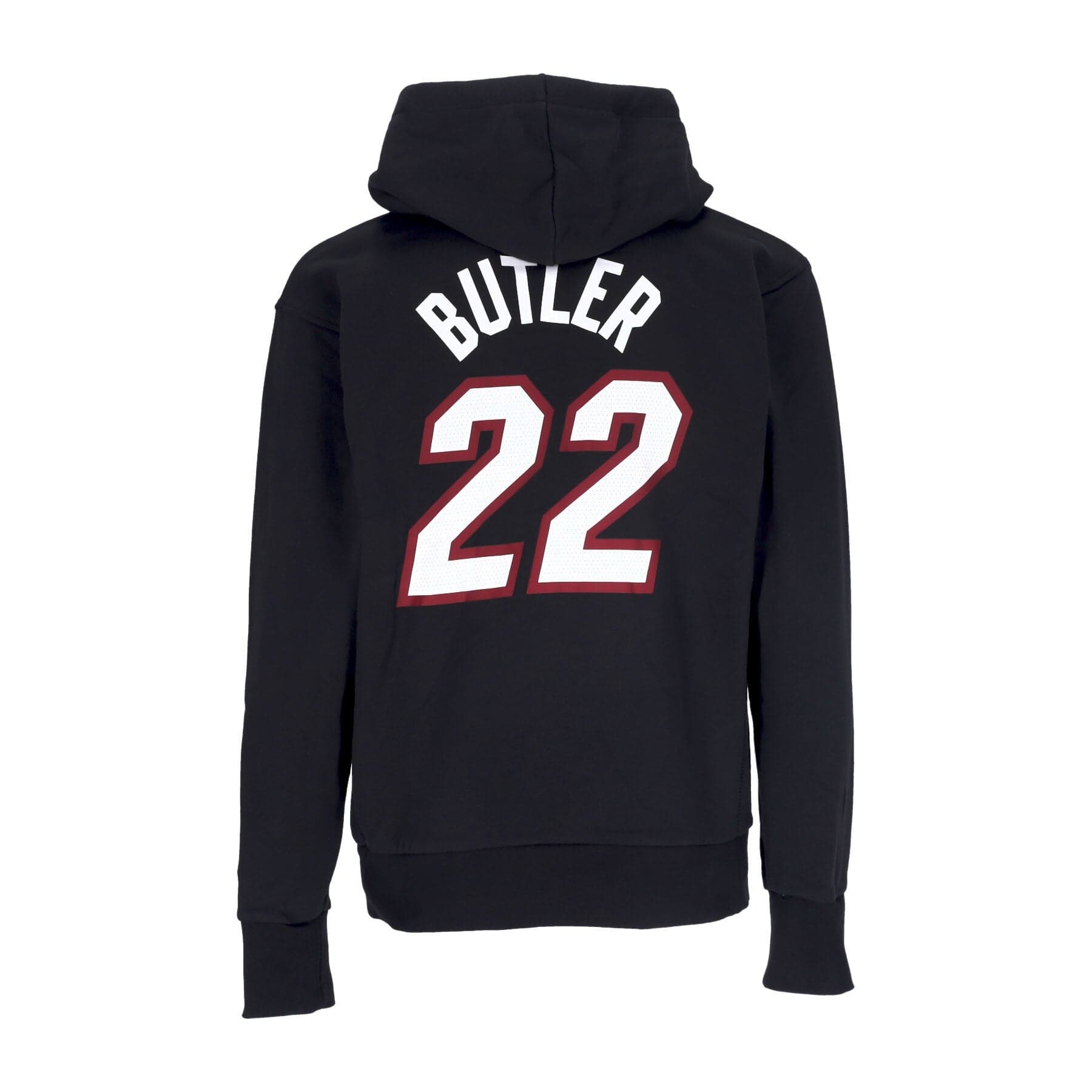 NIKE NBA Felpa Cappuccio Uomo Nba Fleece Hoodie No 22 Jimmy Butler Miahea Black - 2