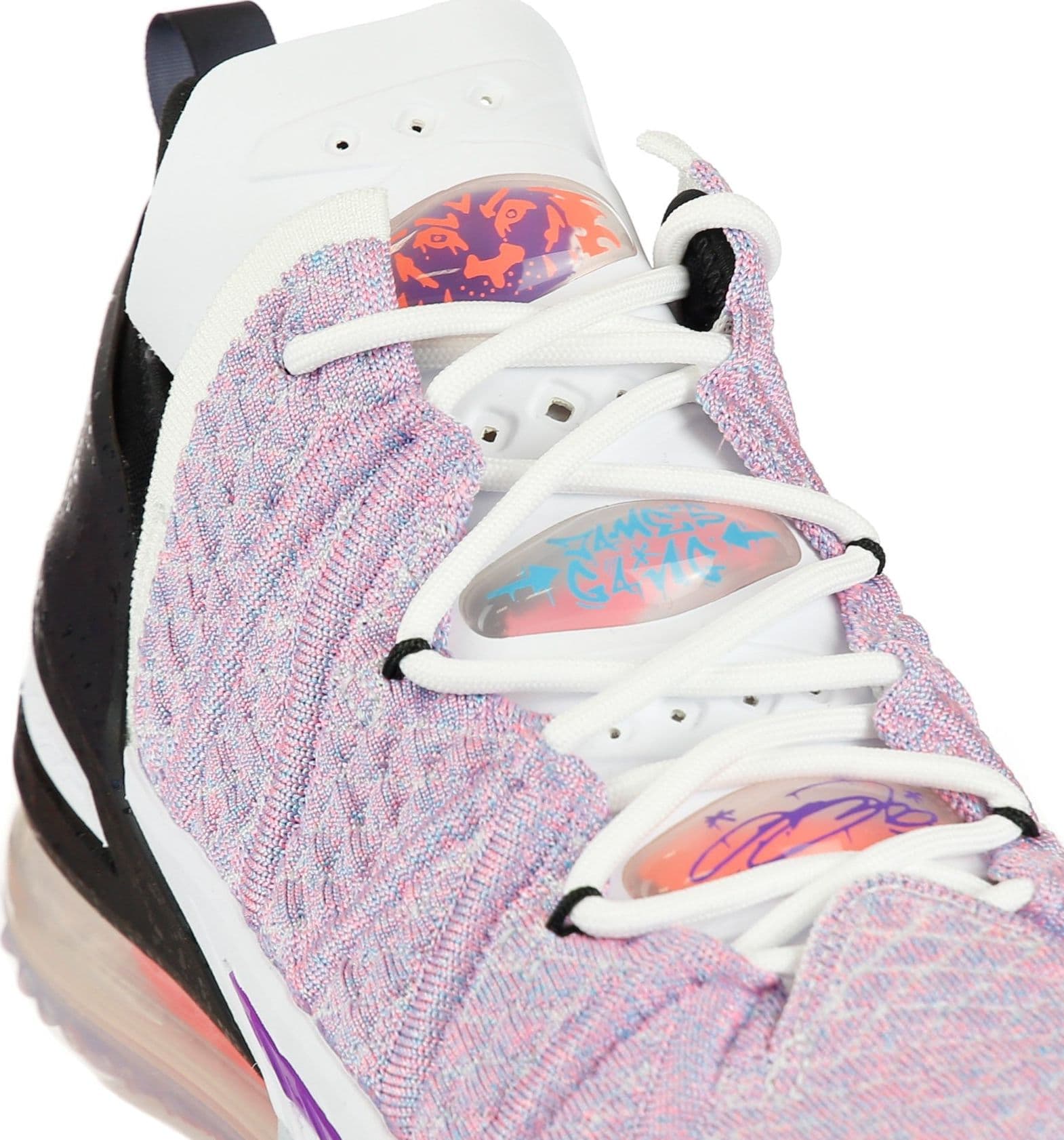 NIKE NBA Scarpa Basket Uomo Lebron Xviii Multi/chlorine Blue/black - 3