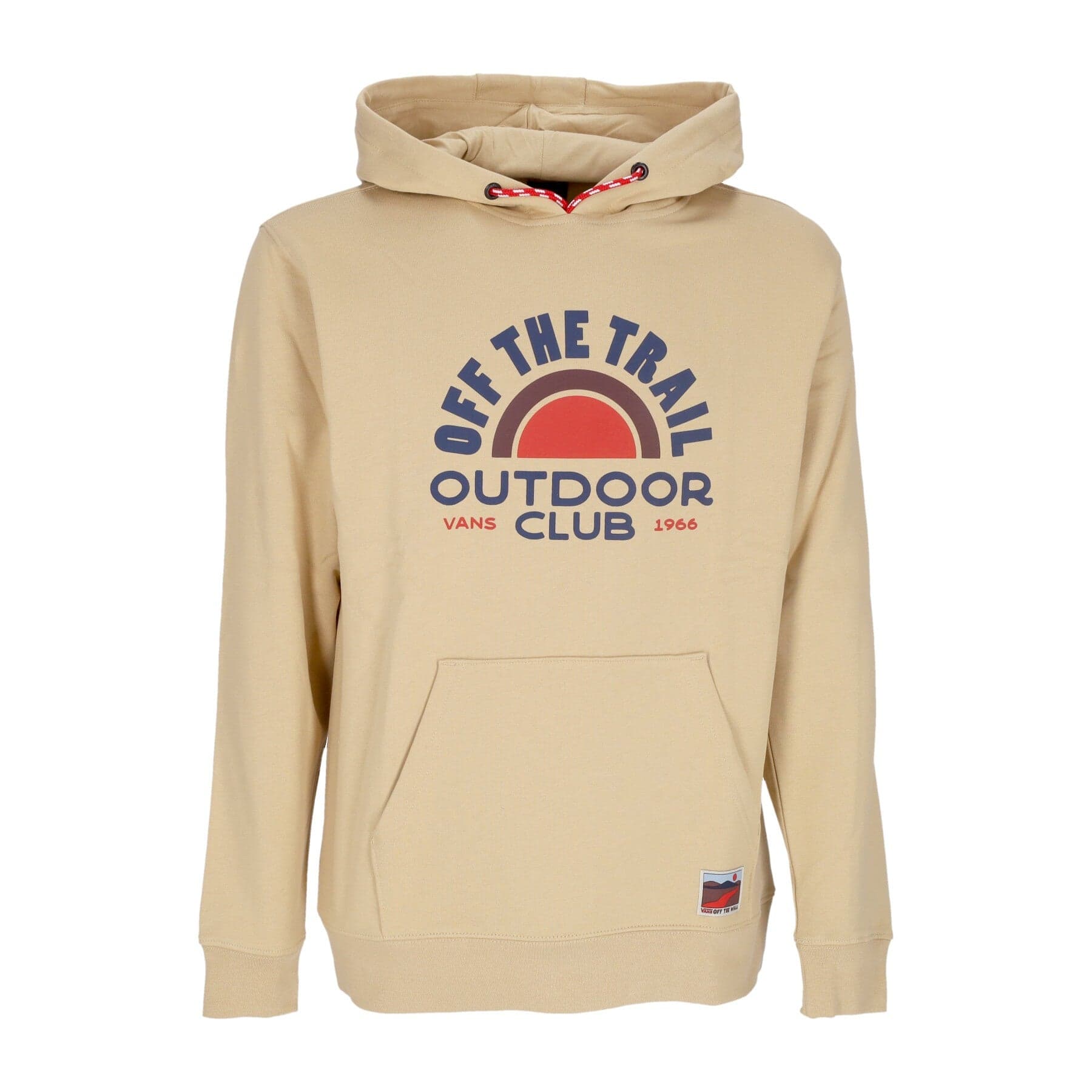 VANS Felpa Cappuccio Uomo Outdoor Club Po Hoodie Taos Taupe - 3