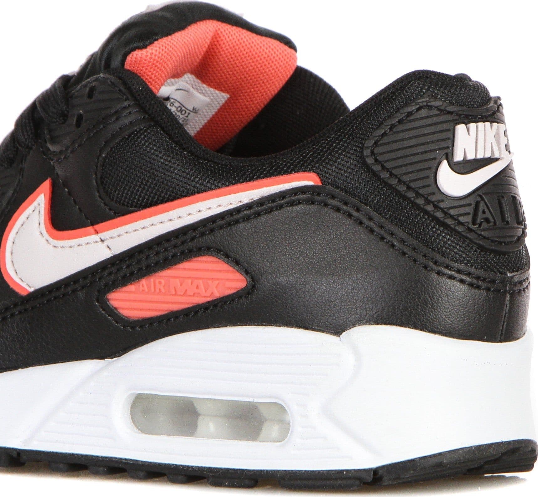Nike Scarpa Bassa Donna W Air Max 90 Black/light Soft Pink/magic Ember/white - 11