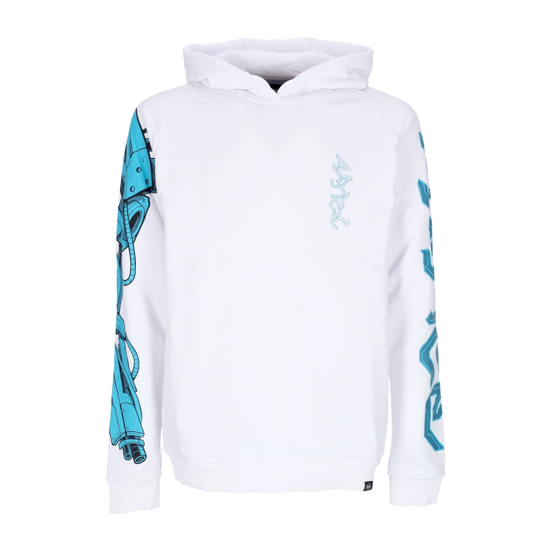 DOLLY NOIRE Felpa Leggera Cappuccio Uomo Ninja Rabbit Hoodie White - 2