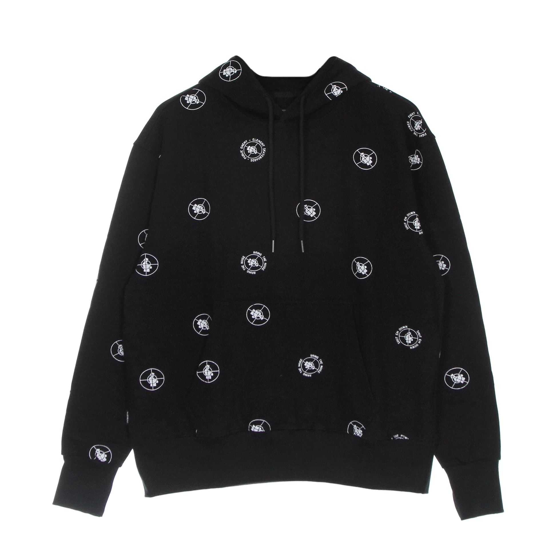 ELEMENT Felpa Leggera Cappuccio Uomo Pexe Polka Hood Black - 4