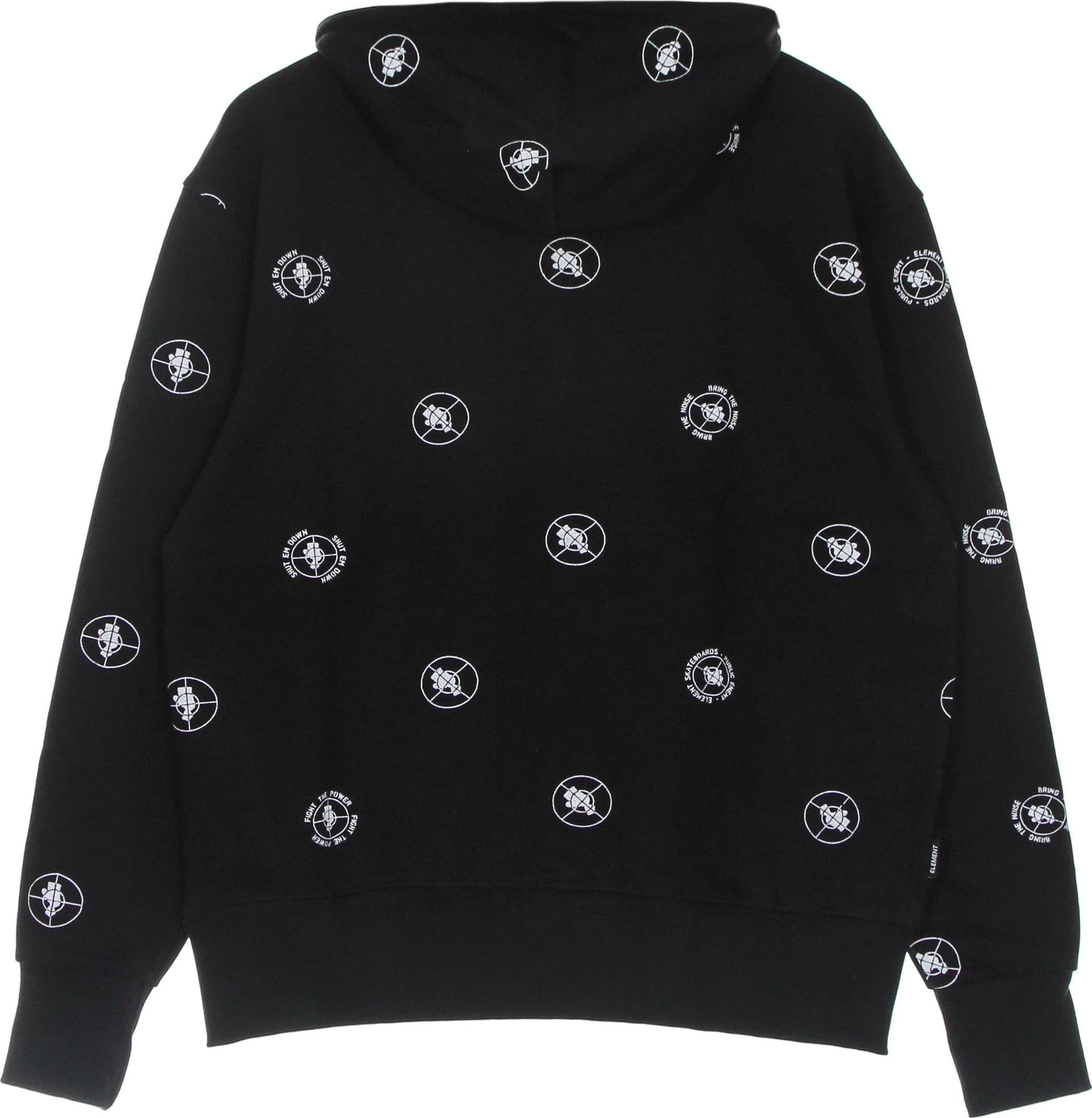 ELEMENT Felpa Leggera Cappuccio Uomo Pexe Polka Hood Black - 2