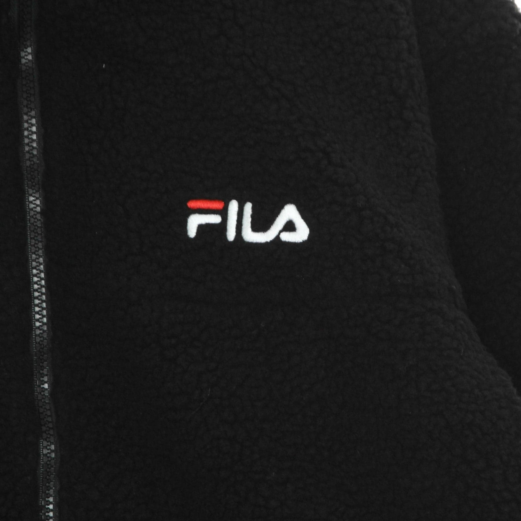 FILA Orsetto Uomo Satoshi Sherpa Fleece Jacket Black - 6