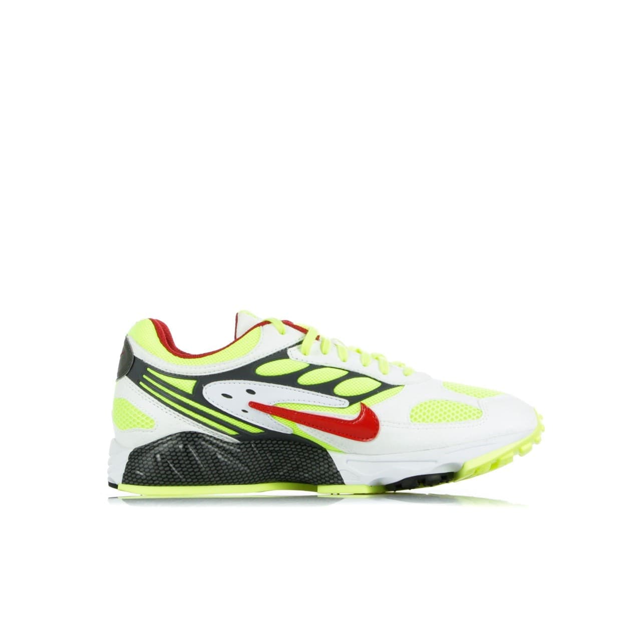 Nike Scarpa Bassa Uomo Air Ghost Racer White/atom Red/neon Yellow/dark Grey - 2