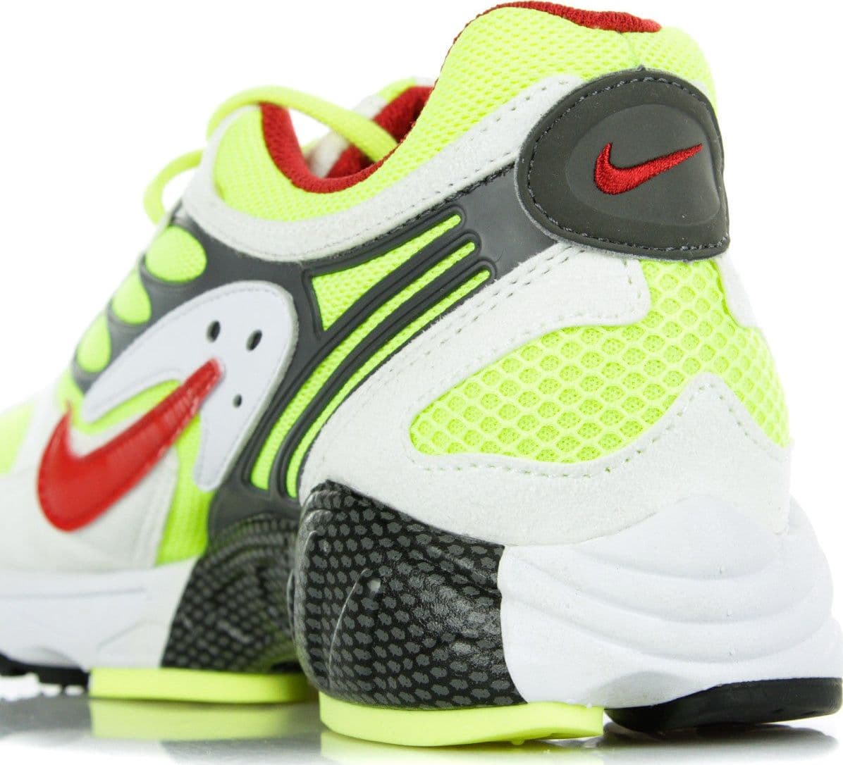 Nike Scarpa Bassa Uomo Air Ghost Racer White/atom Red/neon Yellow/dark Grey - 11