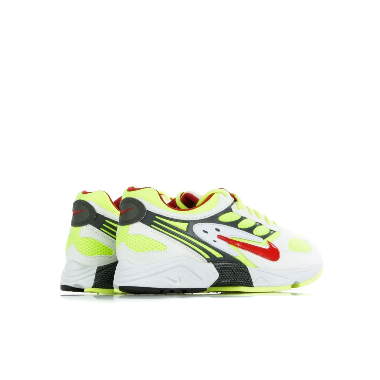 Nike Scarpa Bassa Uomo Air Ghost Racer White/atom Red/neon Yellow/dark Grey - 6