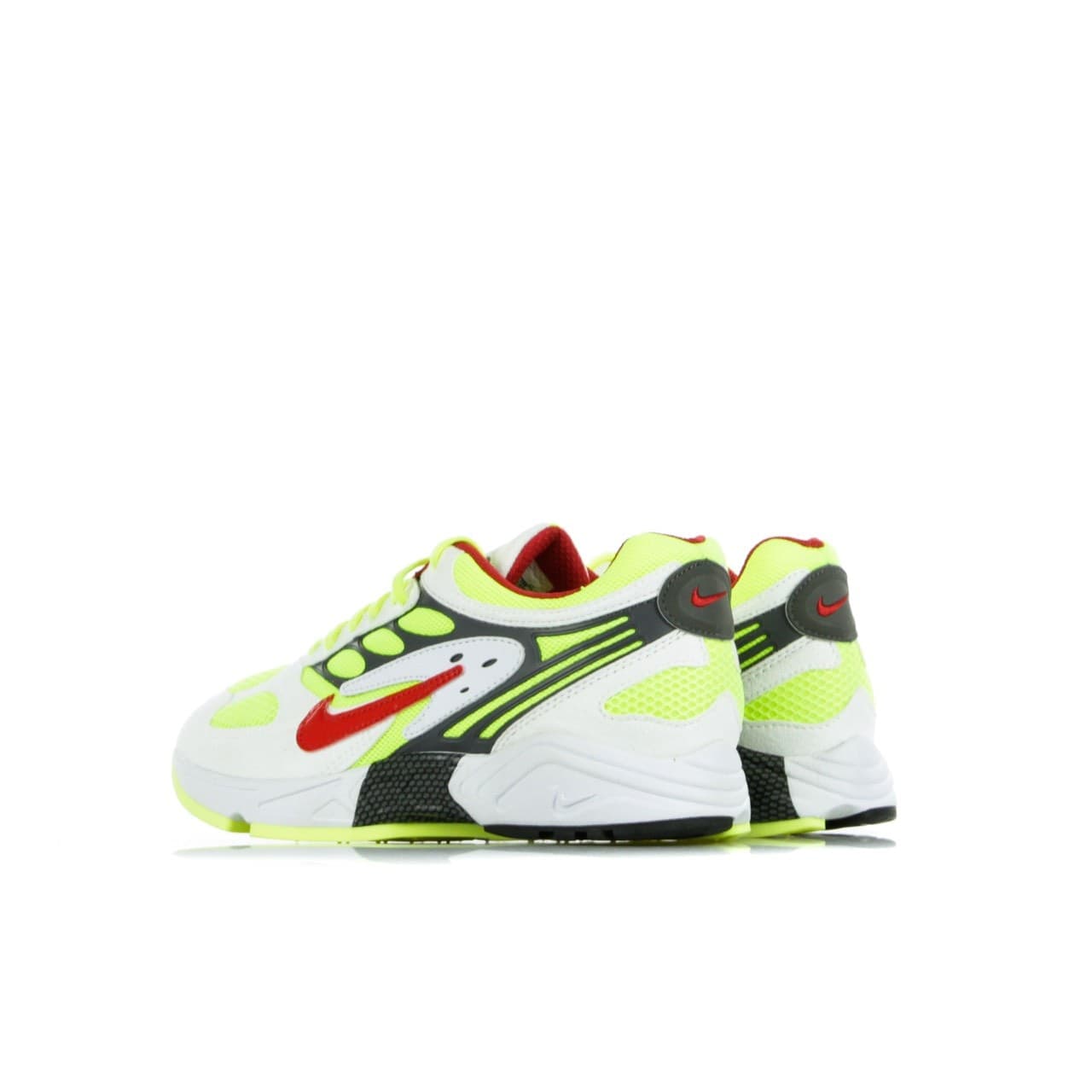 Nike Scarpa Bassa Uomo Air Ghost Racer White/atom Red/neon Yellow/dark Grey - 8