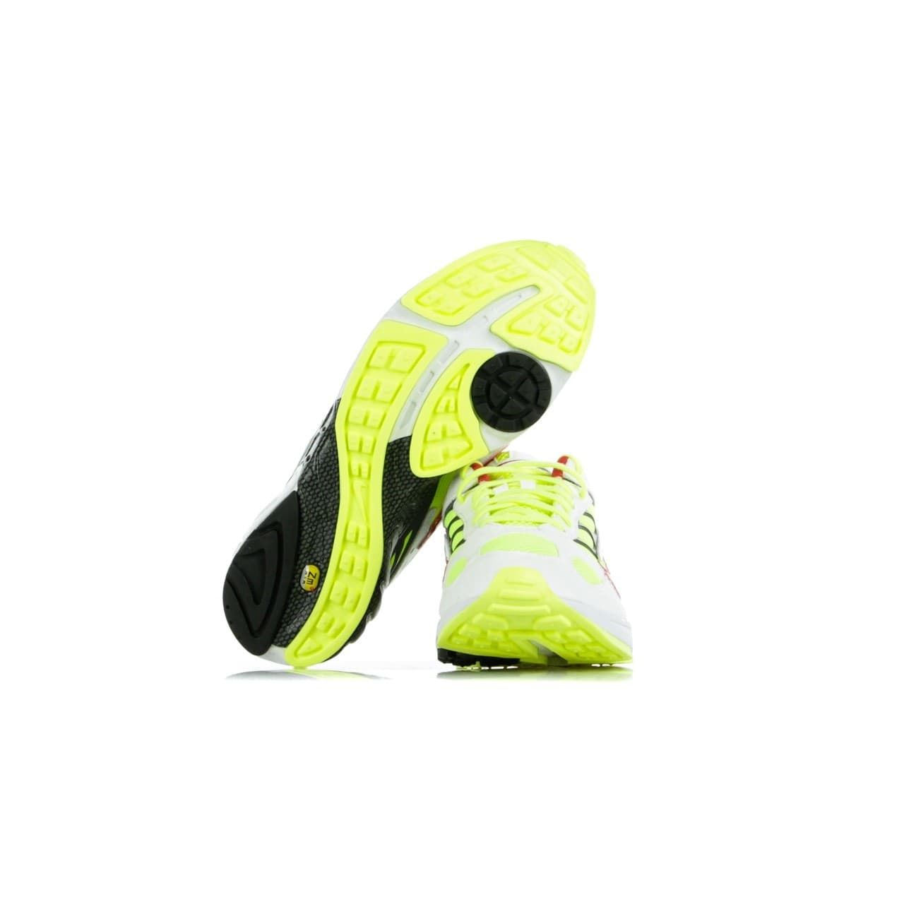 Nike Scarpa Bassa Uomo Air Ghost Racer White/atom Red/neon Yellow/dark Grey - 9