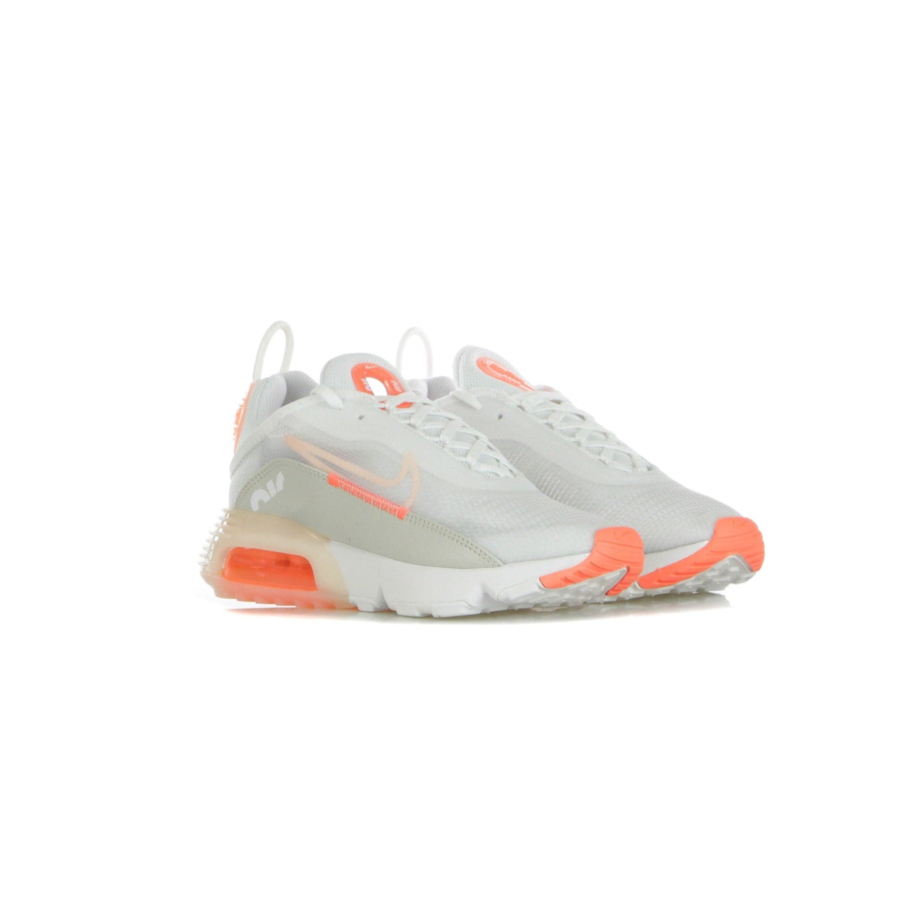 Nike Scarpa Bassa Donna Wmns Air Max 2090 White/crimson Tint/bright Mango - 5
