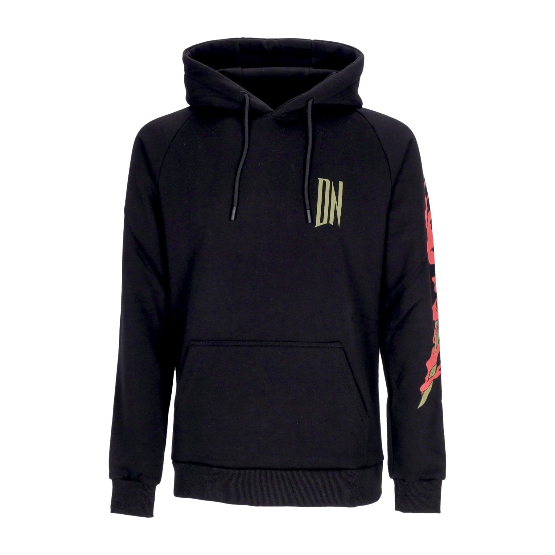 DOLLY NOIRE Felpa Cappuccio Uomo Ryu Dragon Hoodie Black - 2