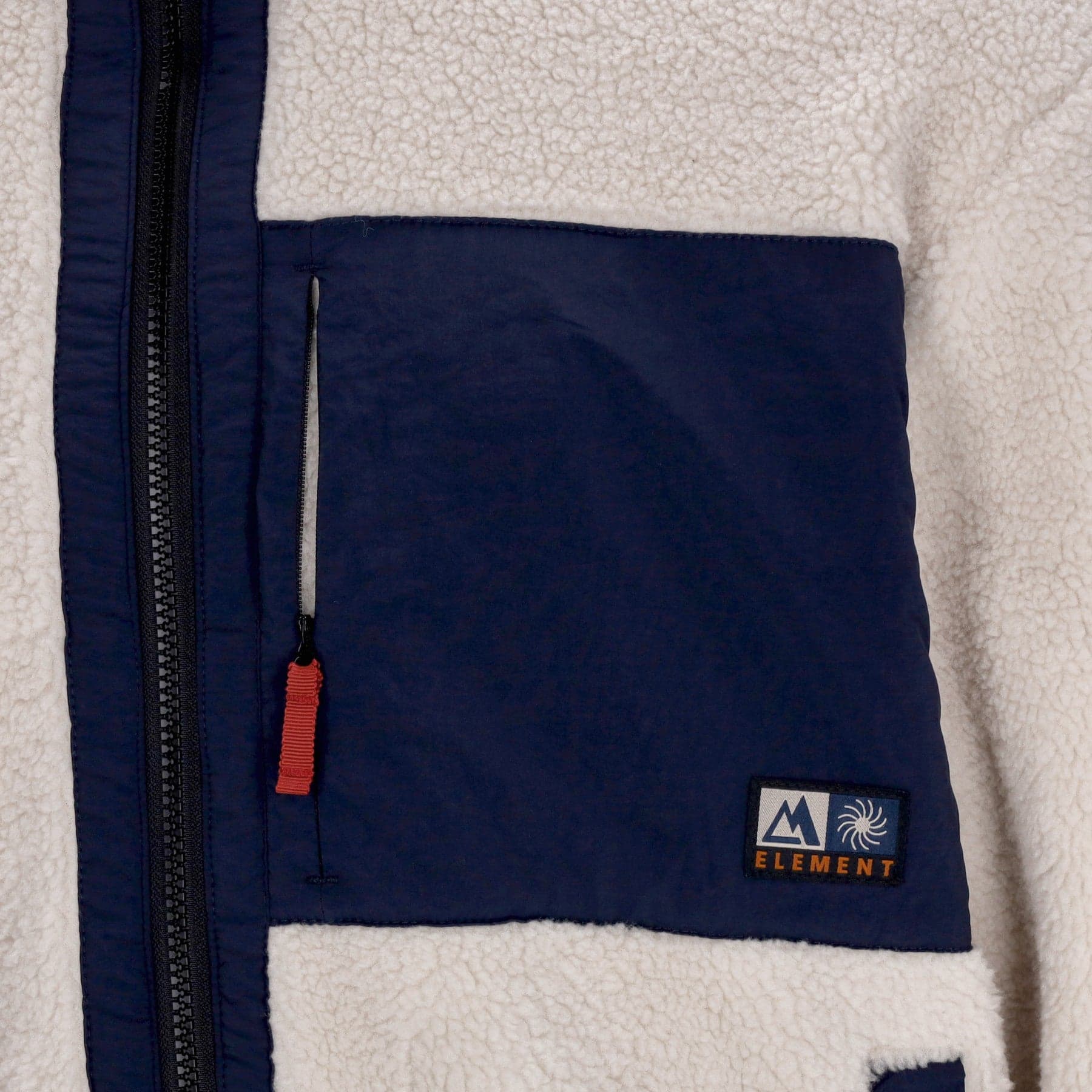 ELEMENT Orsetto Uomo Oak 2.0 Sherpa Full Zip Natural - 3
