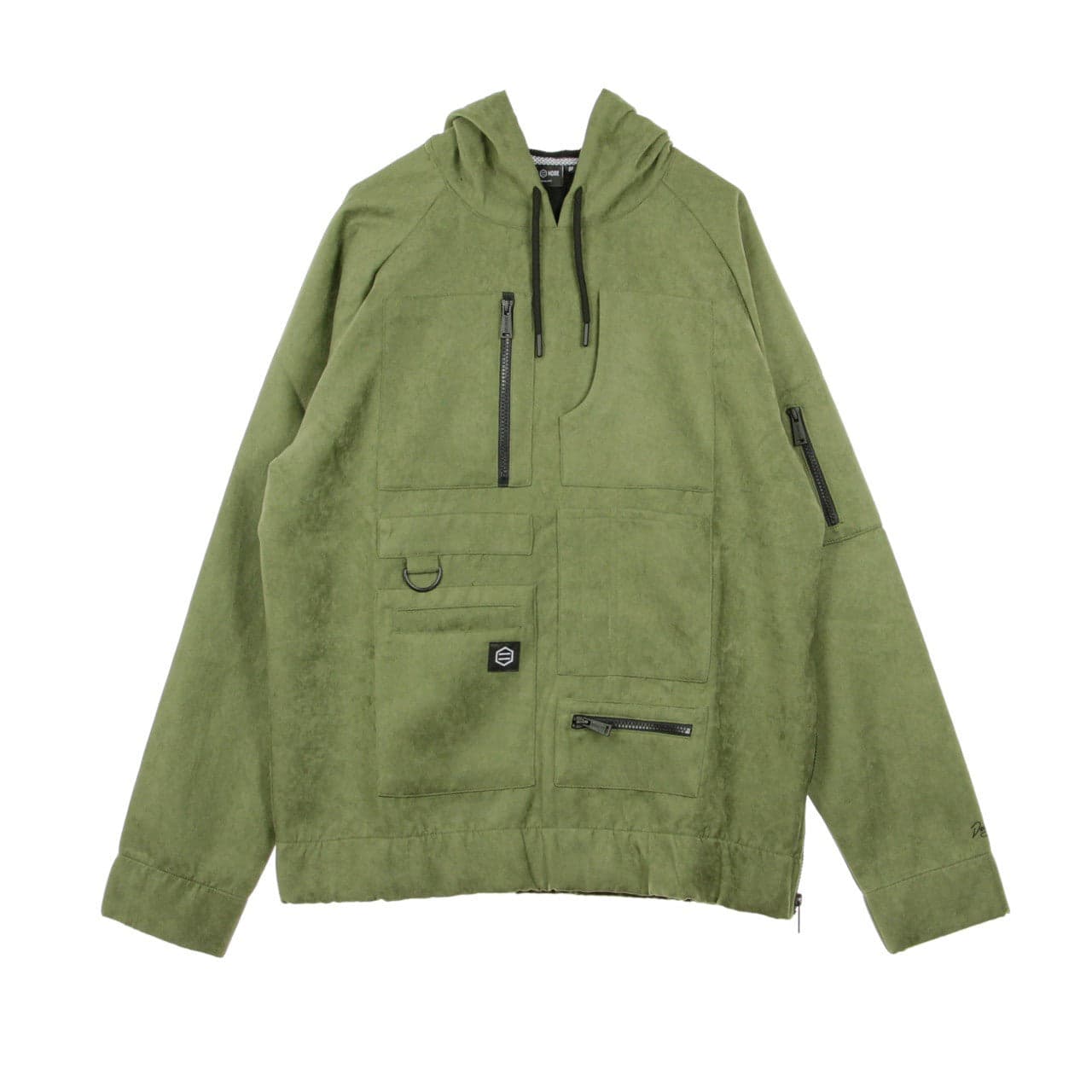 DOLLY NOIRE Felpa Cappuccio Uomo Special Hoodie Olive - 4