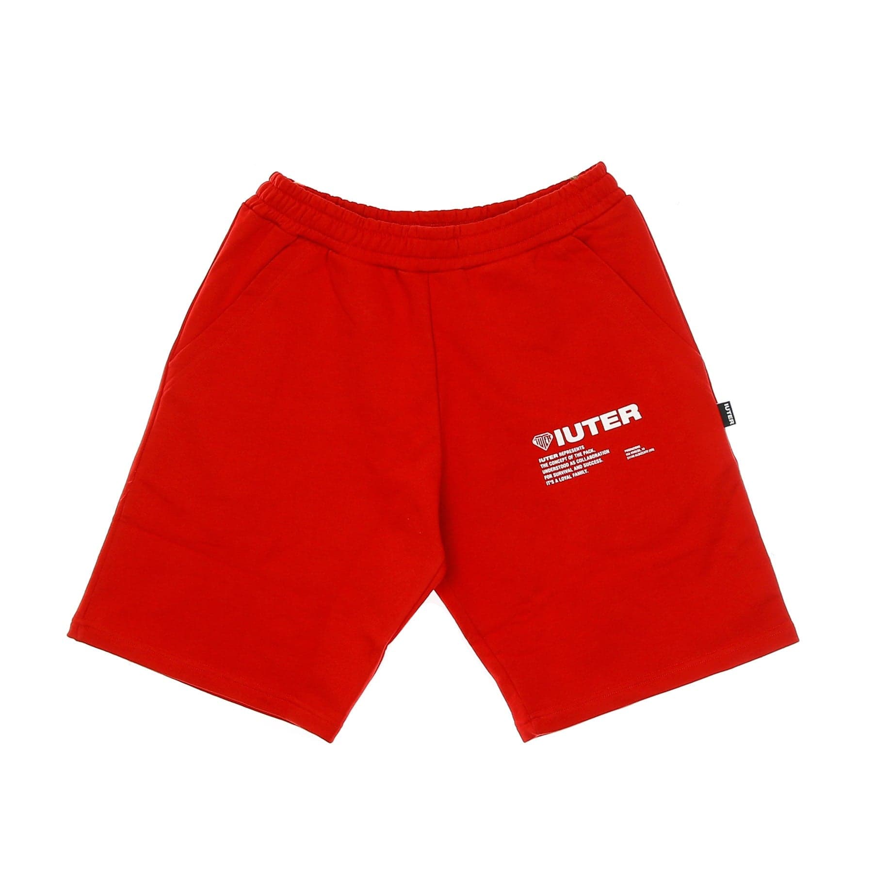 IUTER Pantalone Corto Tuta Uomo Info Sweatshort Red - 4